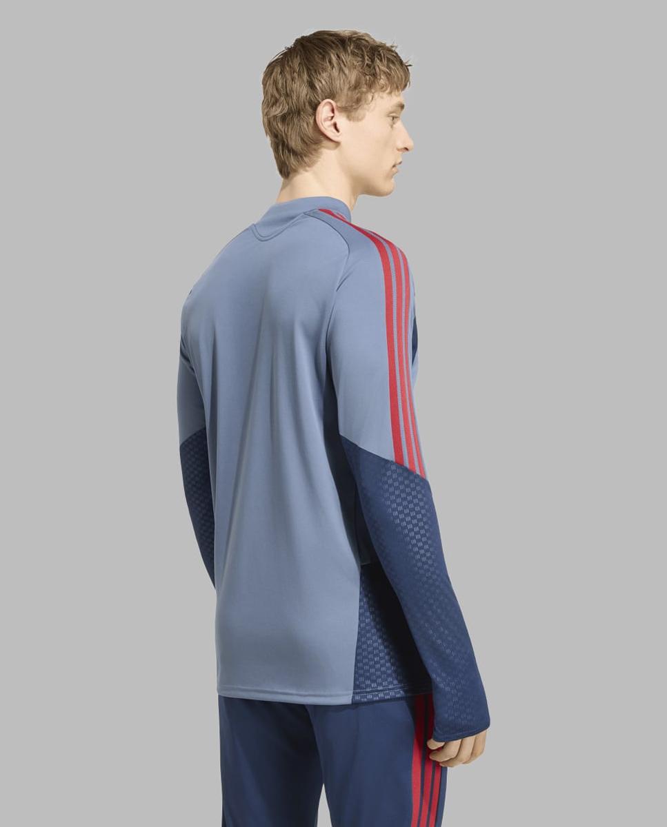 Sweatshirt de Homem FC Bayern Munich 2026-2027 Treino Zip Azul-marinho-2