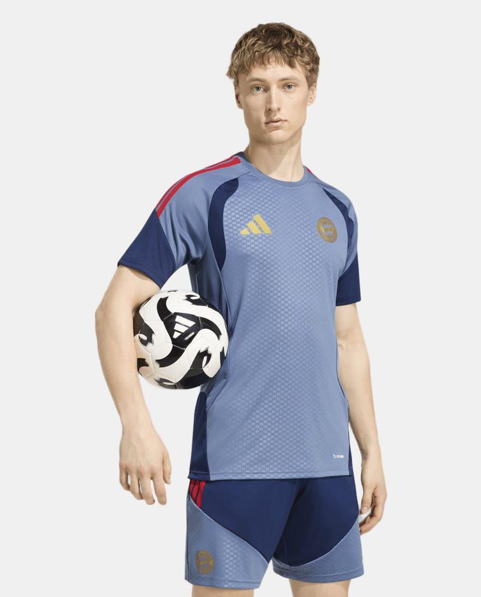 T-shirt de Homem FC Bayern Munich 2026-2027 Treino Azul-marinho-1