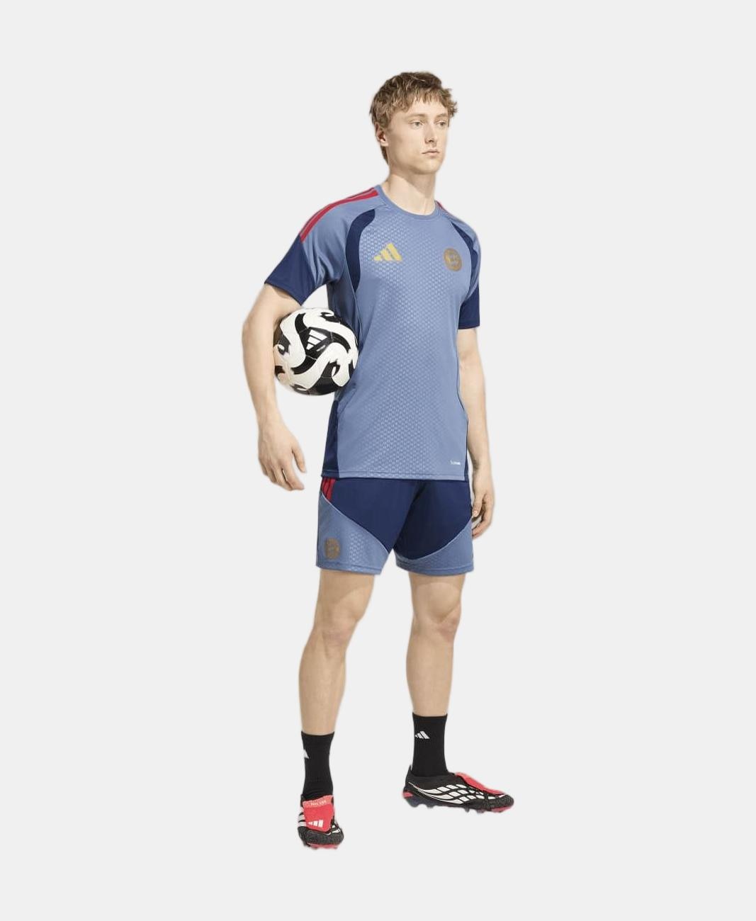 T-shirt de Homem FC Bayern Munich 2026-2027 Treino Azul-marinho-3