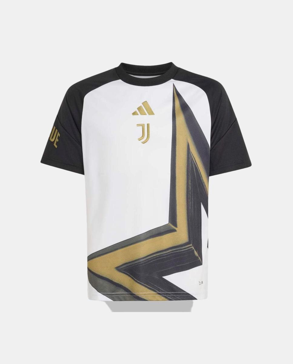 T-shirt de Menino Prematch Juventus Fc 2026/2027 Branco / Preto-3