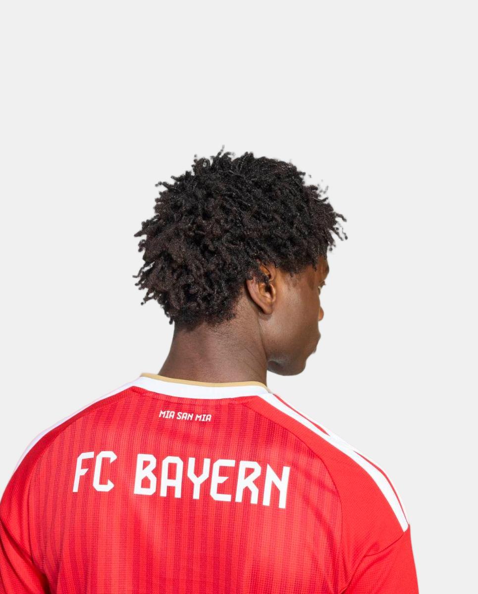 T-shirt de Homem 1.º Equipamento Bayern Munich 2026/2027 Vermelho / Branco-5