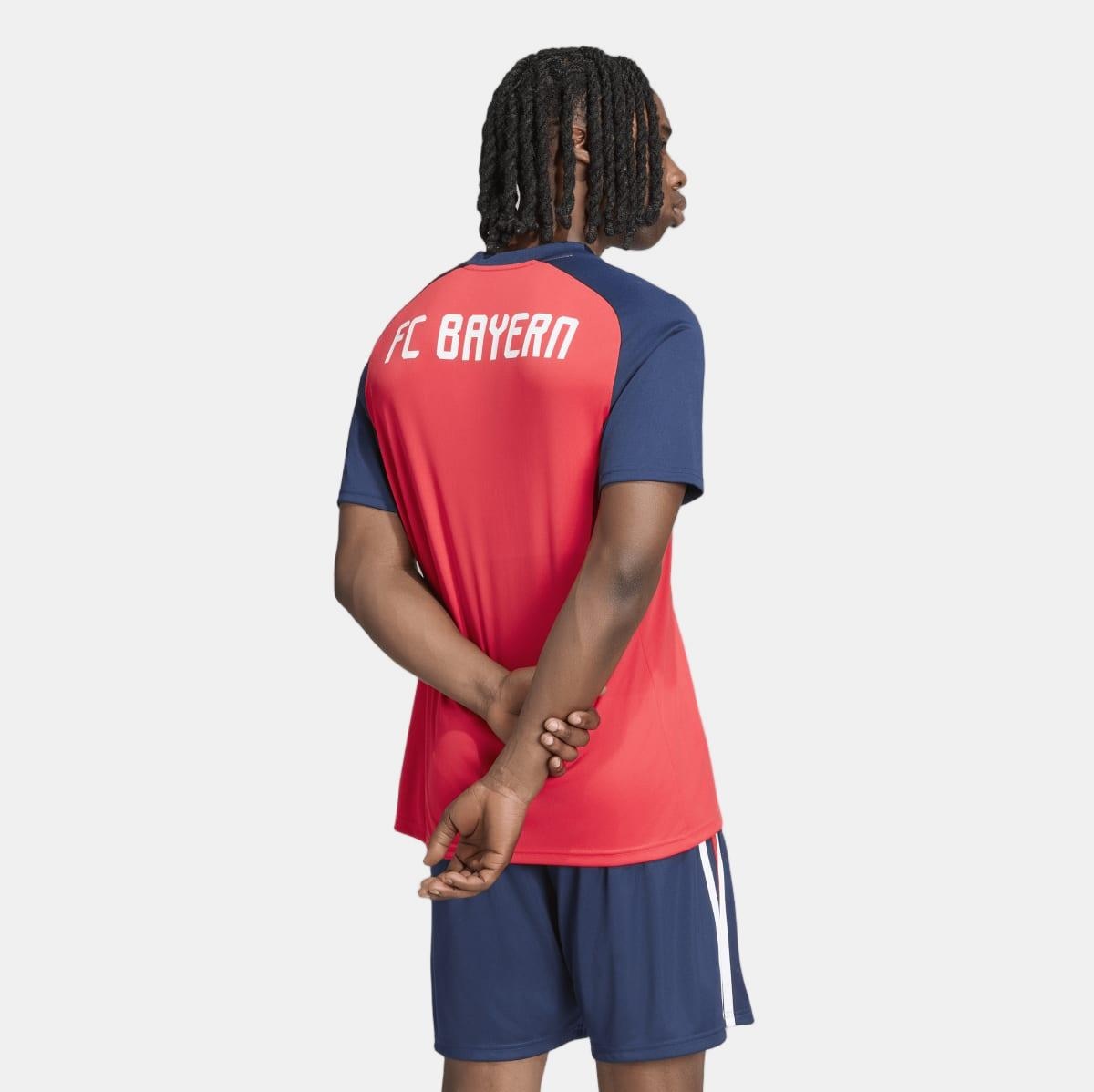 T-Shirt de Homem Prematch Bayern Munich 2026-2027 Adidas Vermelho-2