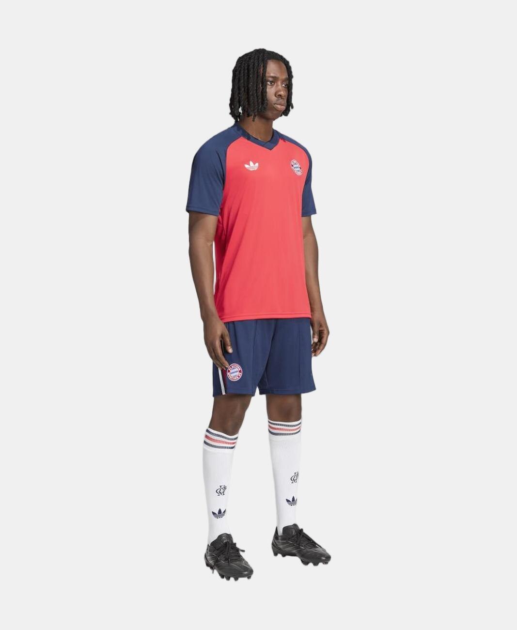 T-Shirt de Homem Prematch Bayern Munich 2026-2027 Adidas Vermelho-3