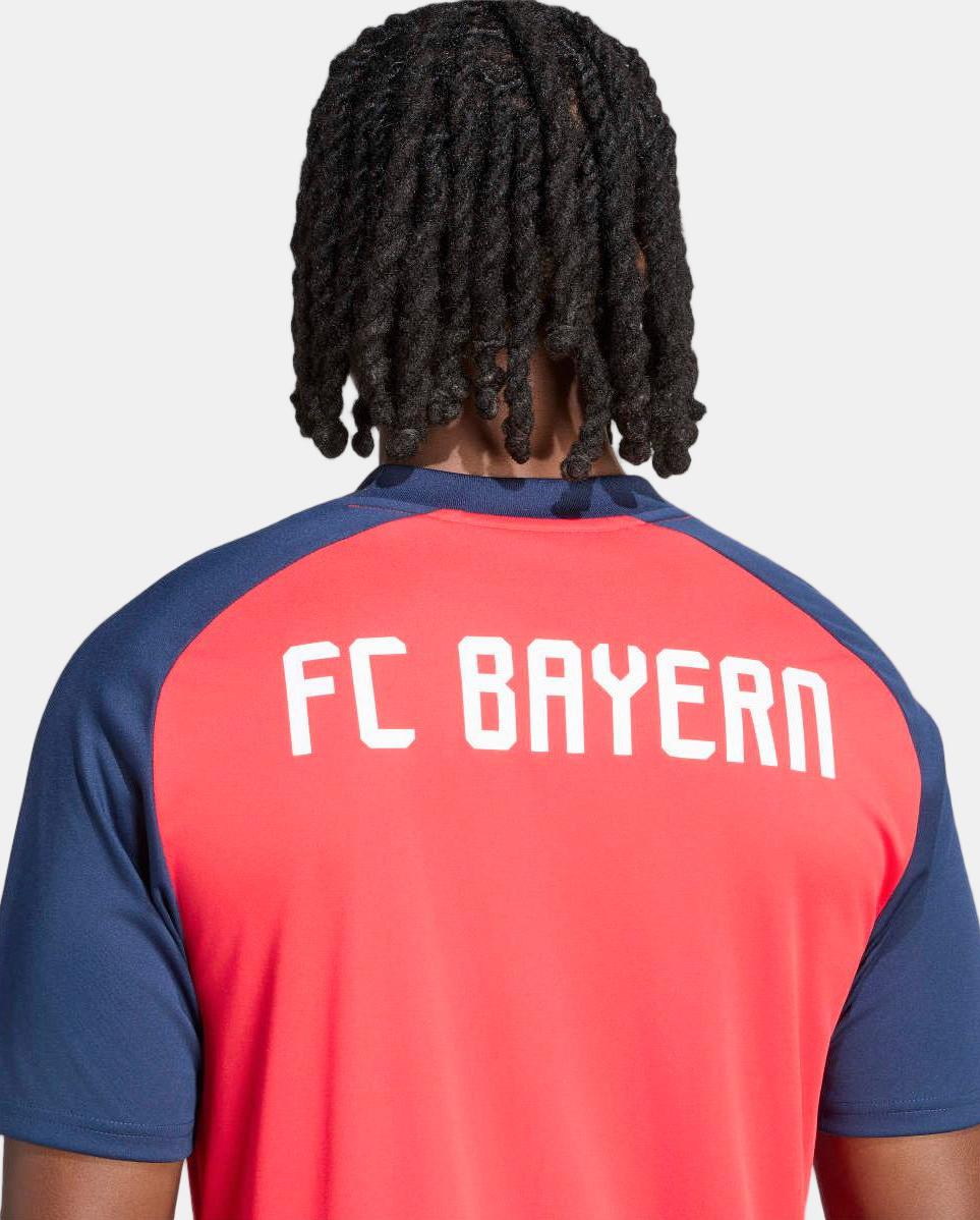 T-Shirt de Homem Prematch Bayern Munich 2026-2027 Adidas Vermelho-6