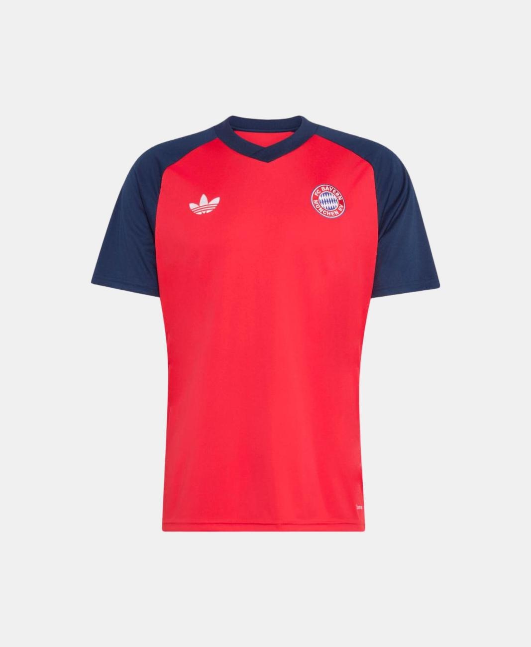 T-Shirt de Homem Prematch Bayern Munich 2026-2027 Adidas Vermelho-7