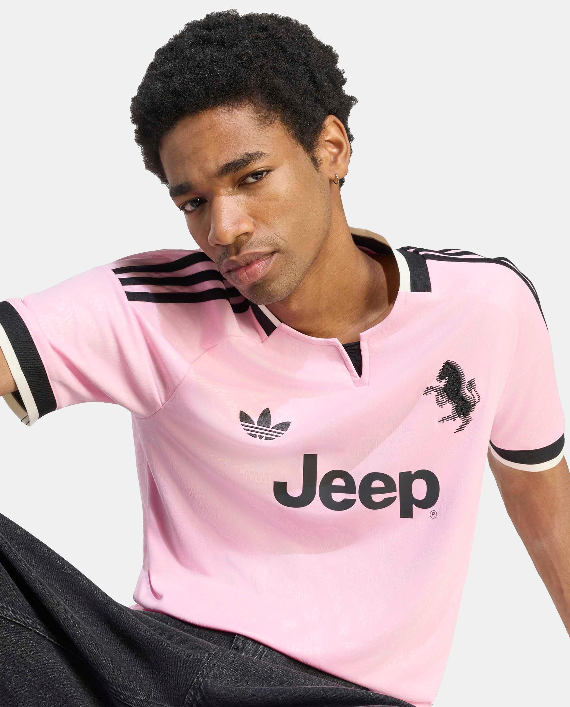 T-Shirt de Homem 2º Equipamento Juventus Fc 2026-2027 Adidas Rosa-3