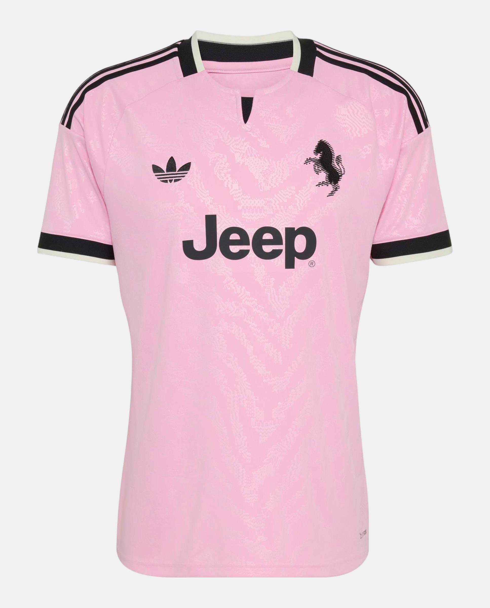 T-Shirt de Homem 2º Equipamento Juventus Fc 2026-2027 Adidas Rosa-5