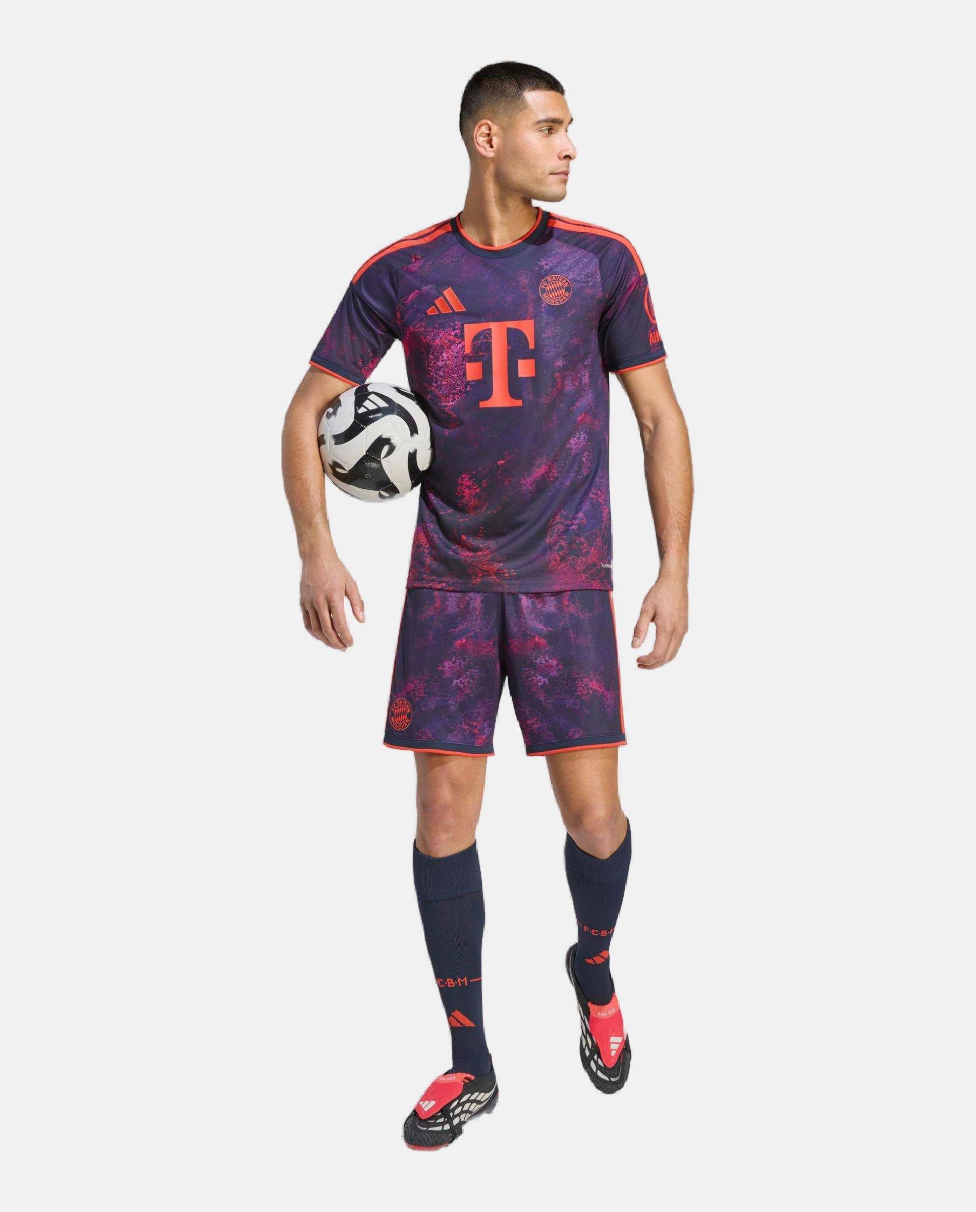 T-shirt de Homem 3.º Equipamento Bayern Munich 2026-2027 Multicolor-5