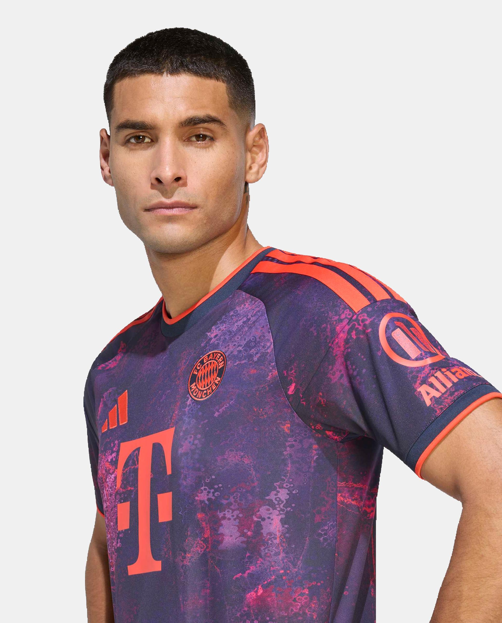 T-shirt de Homem 3.º Equipamento Bayern Munich 2026-2027 Multicolor-6