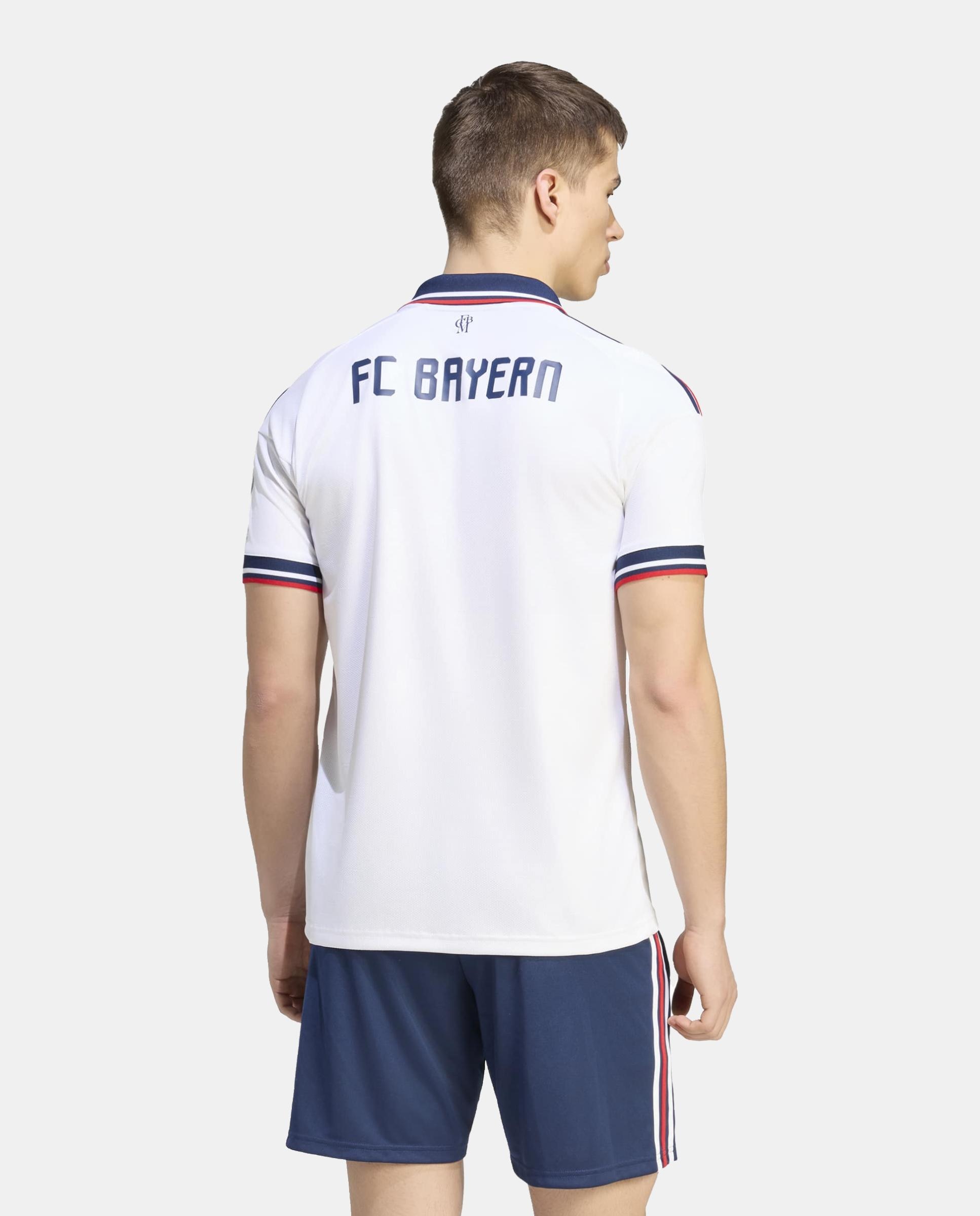 T-Shirt de Homem 2º Equipamento Bayern Munich 2026-2027 Adidas Branco-2