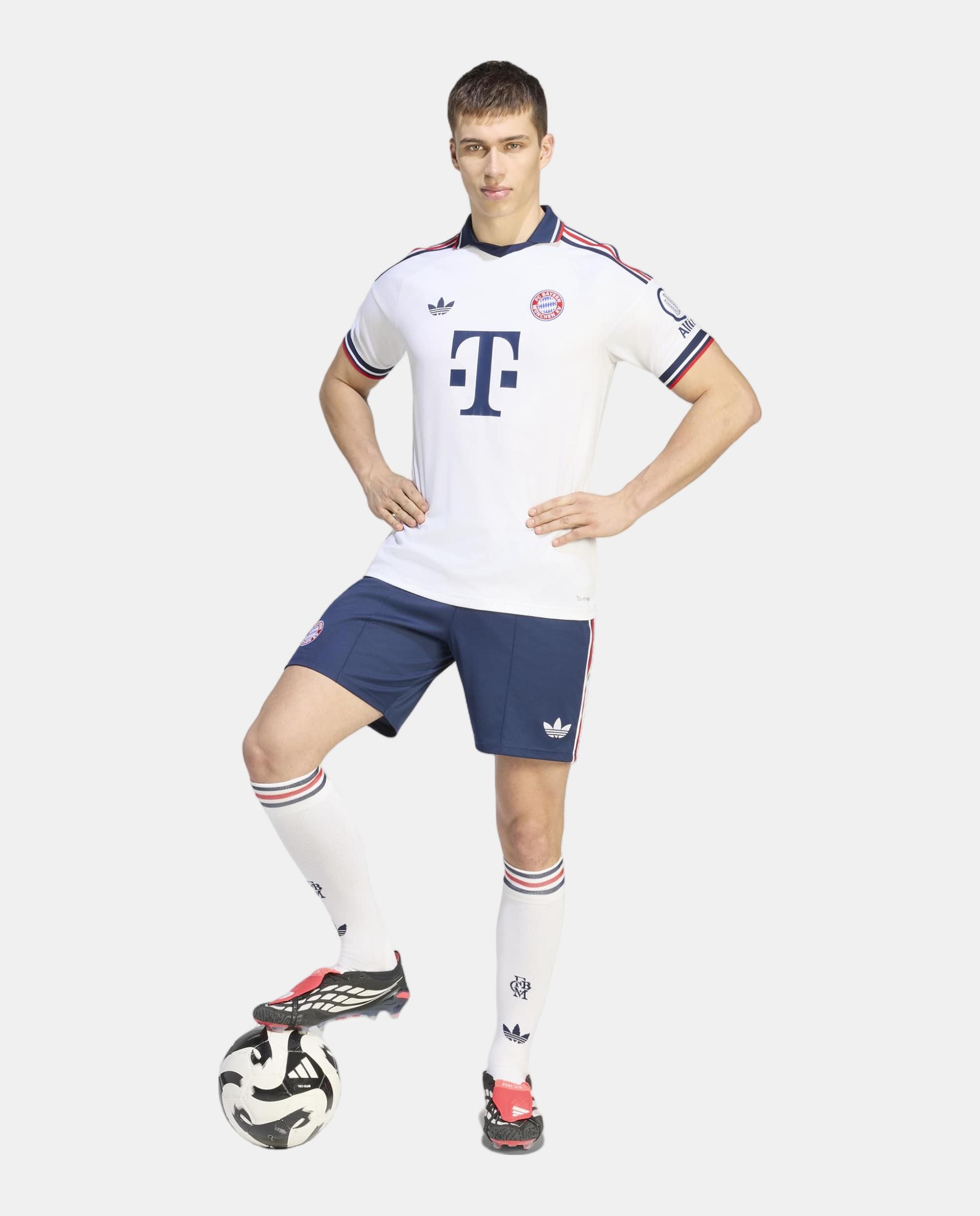 T-Shirt de Homem 2º Equipamento Bayern Munich 2026-2027 Adidas Branco-3
