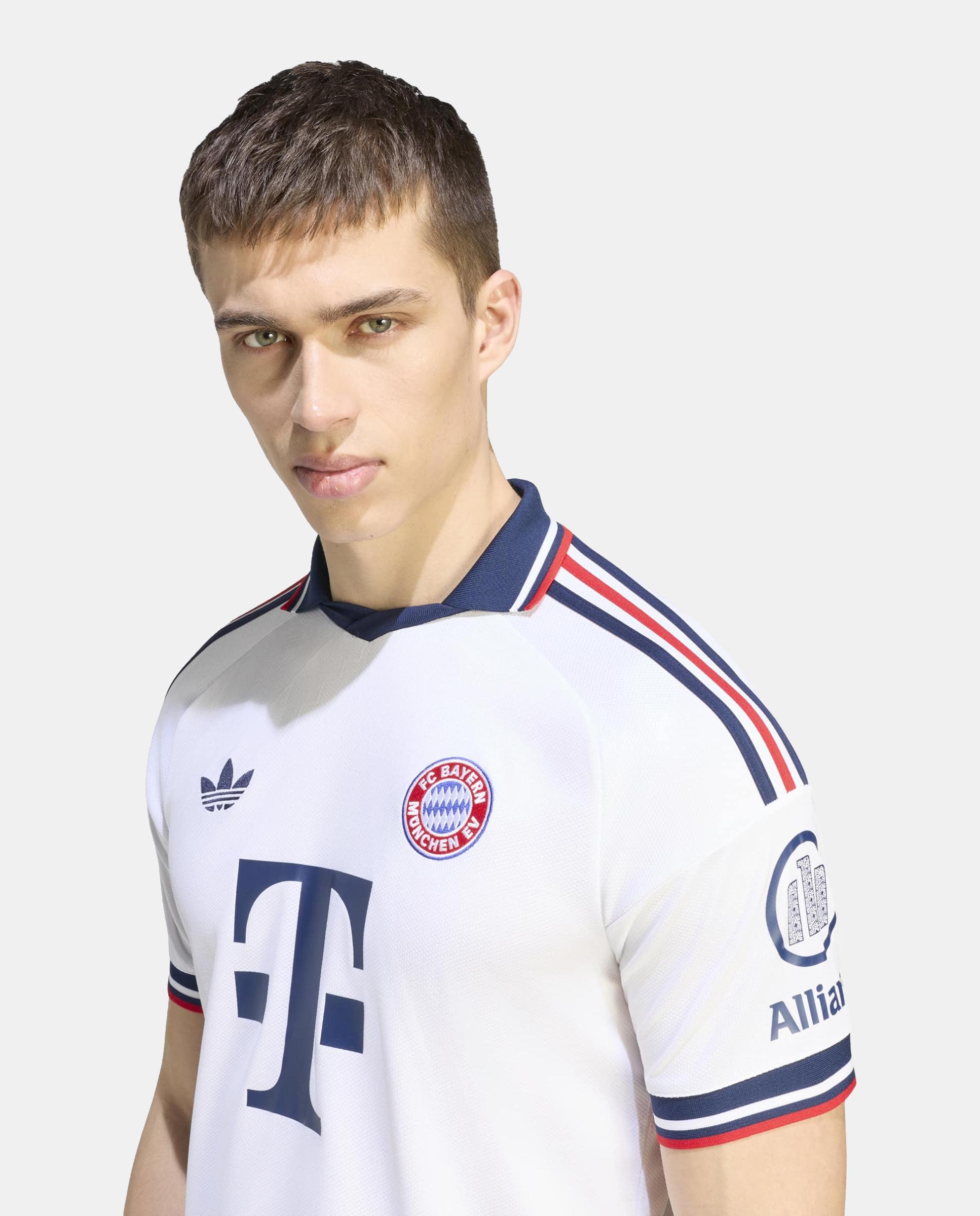 T-Shirt de Homem 2º Equipamento Bayern Munich 2026-2027 Adidas Branco-5