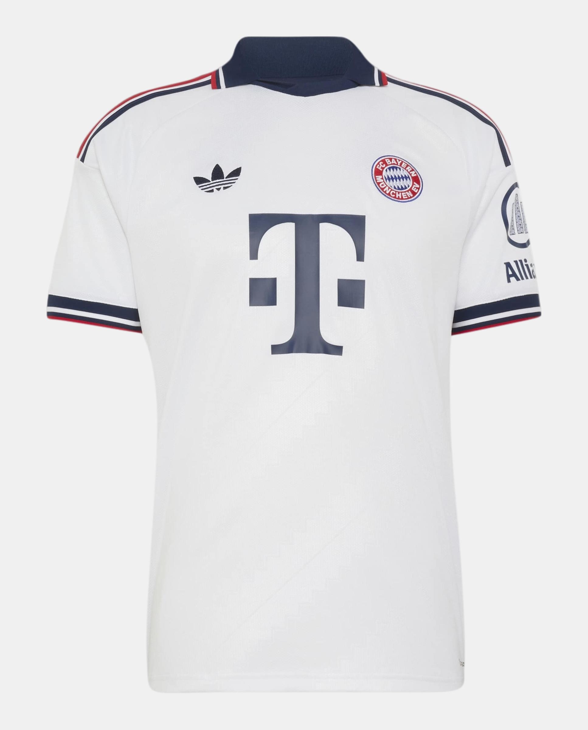 T-Shirt de Homem 2º Equipamento Bayern Munich 2026-2027 Adidas Branco-6