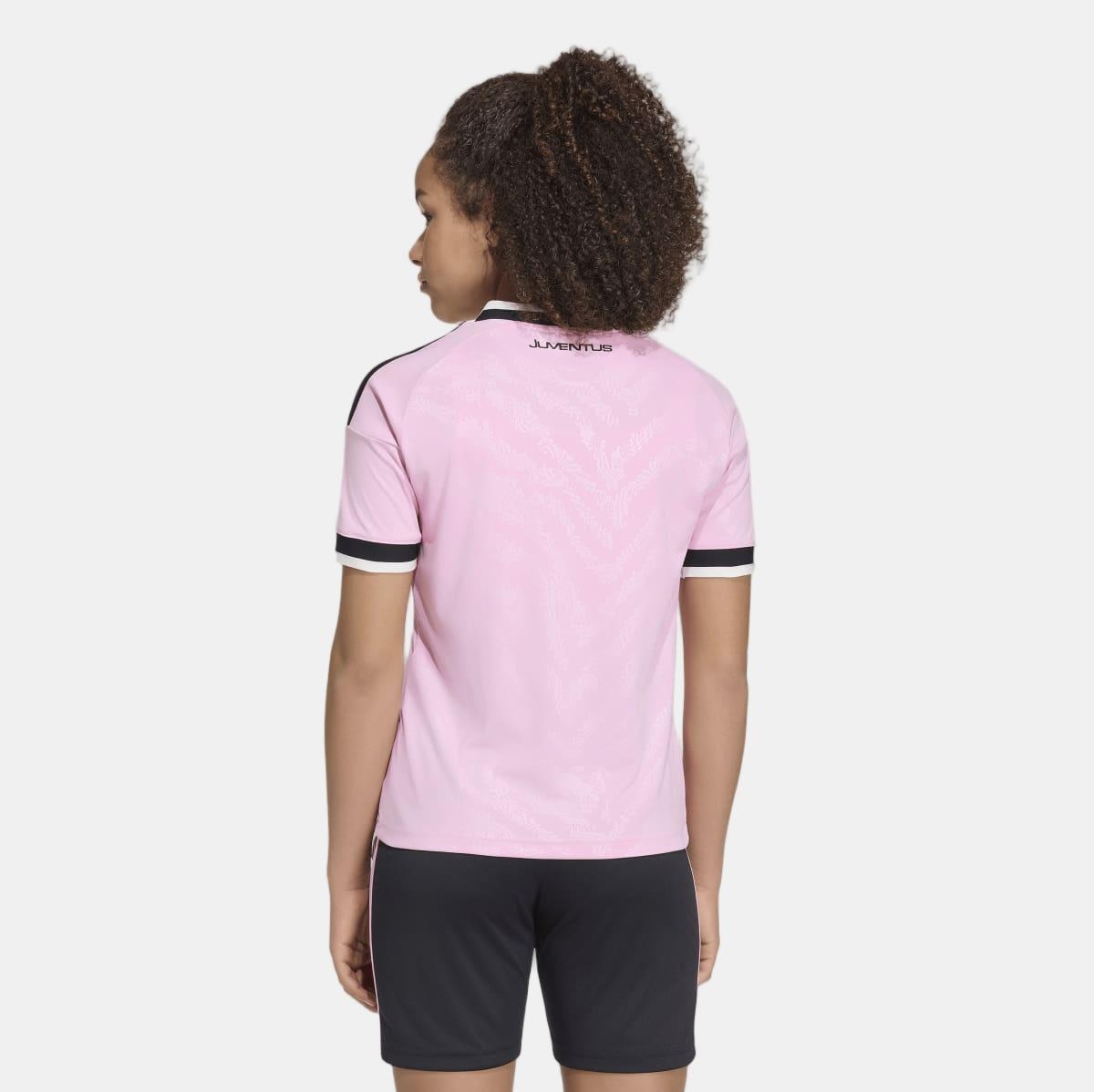 T-Shirt de Criança 2º Equipamento Juventus Fc 2026-2027 Adidas Rosa-2