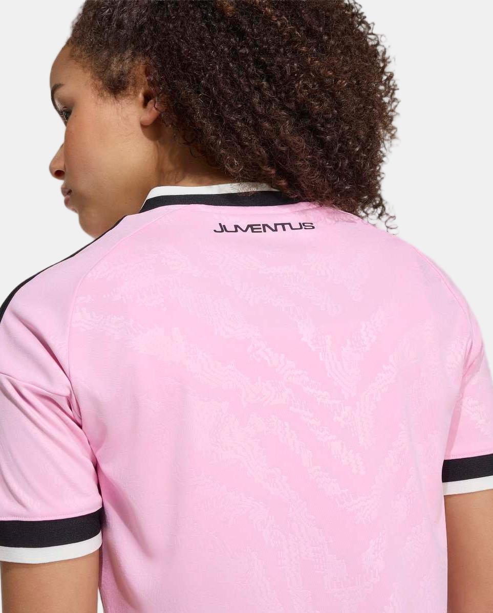 T-Shirt de Criança 2º Equipamento Juventus Fc 2026-2027 Adidas Rosa-5