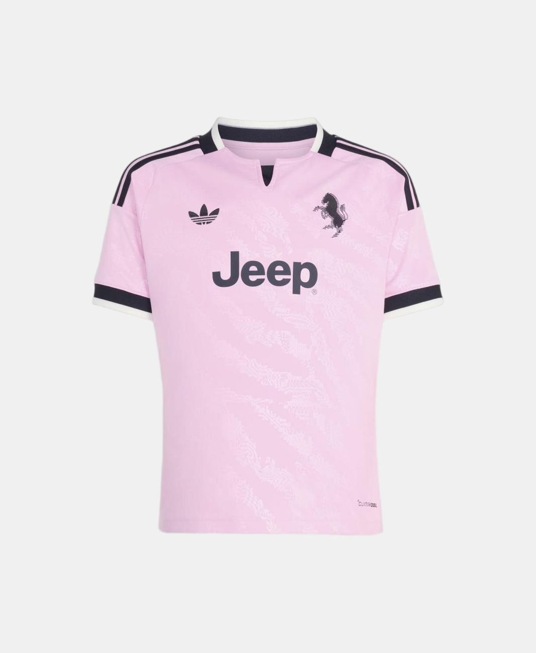 T-Shirt de Criança 2º Equipamento Juventus Fc 2026-2027 Adidas Rosa-6