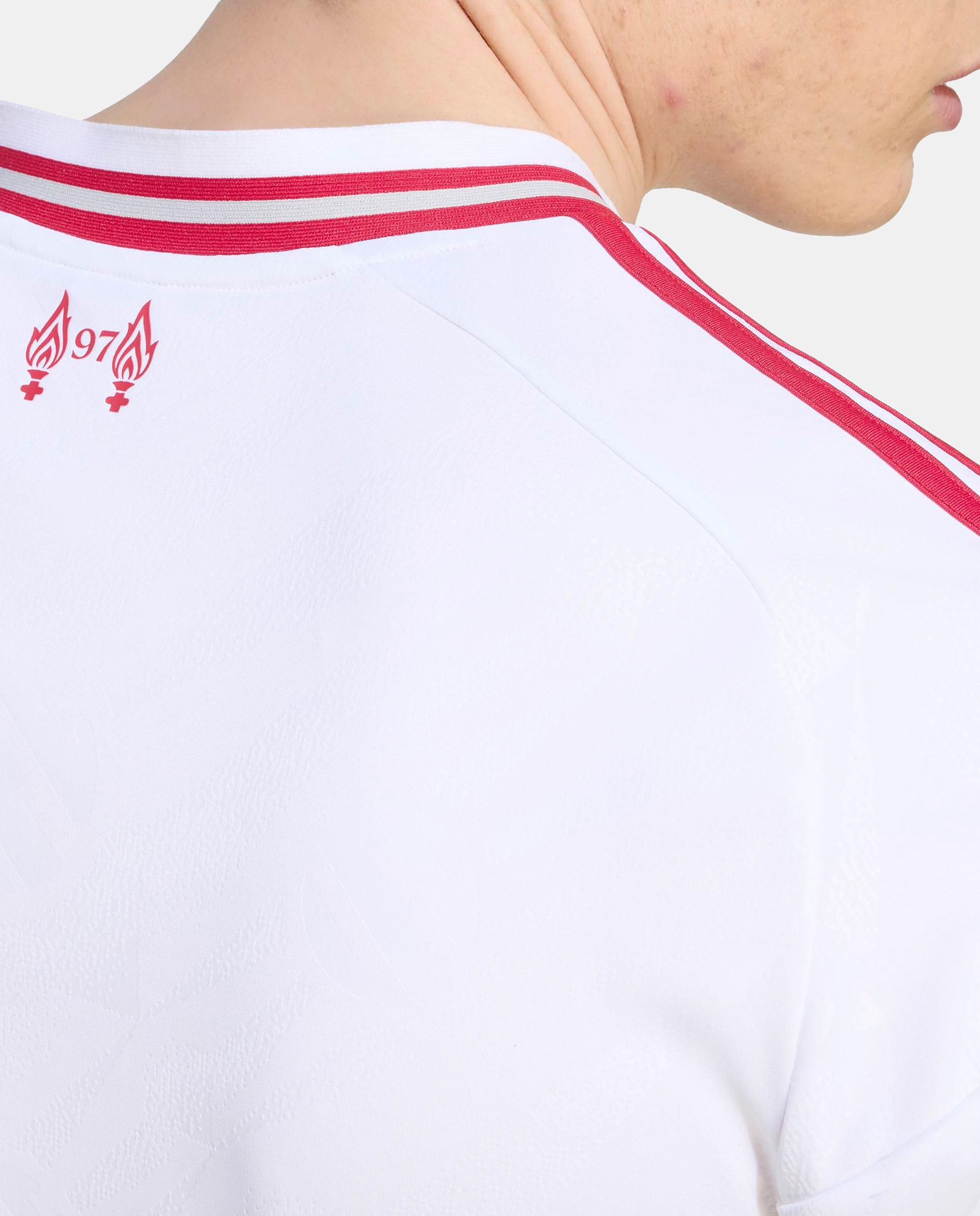 T-Shirt de Homem 2º Equipamento Liverpool Fc 2026-2027 Adidas Branco-4
