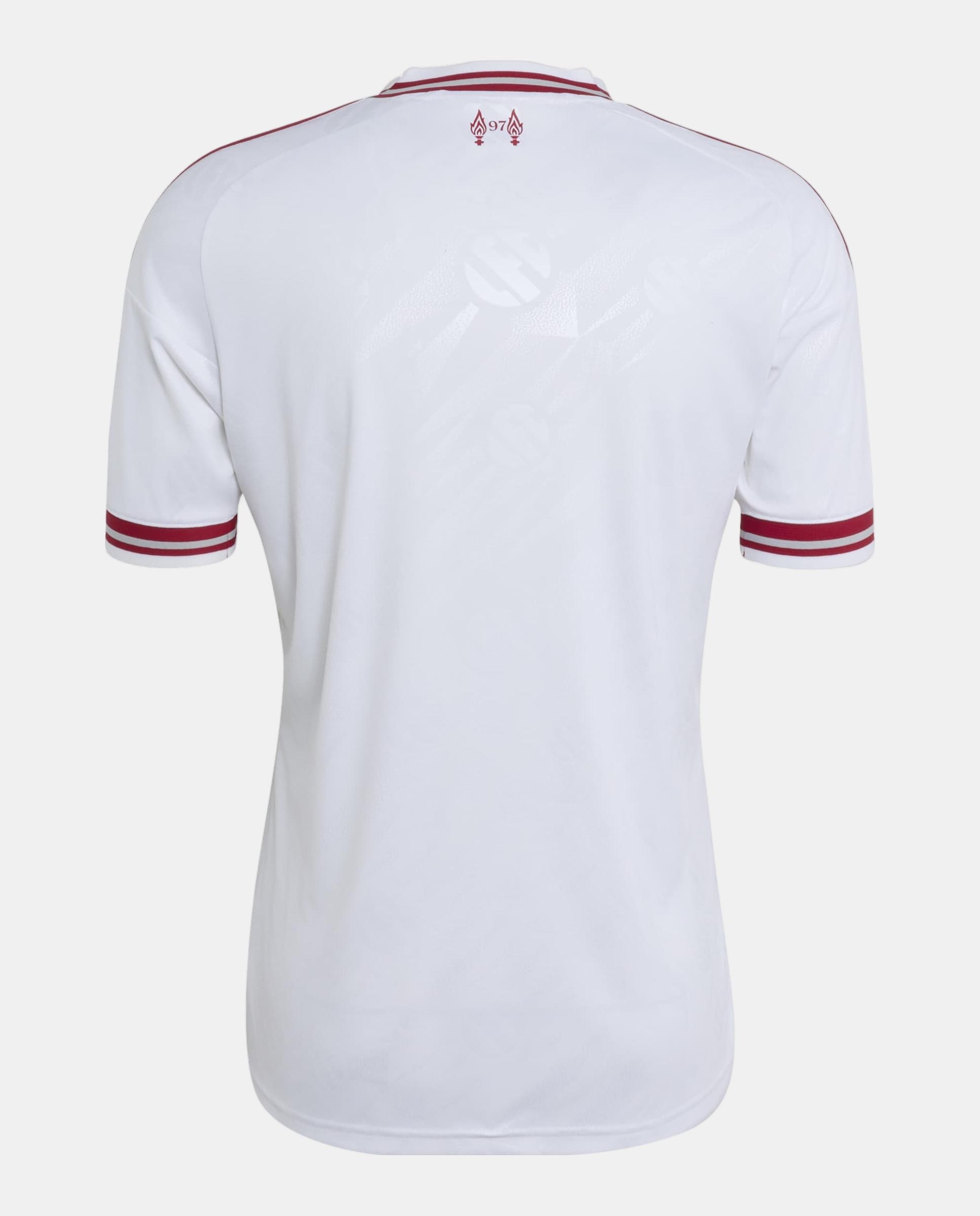 T-Shirt de Homem 2º Equipamento Liverpool Fc 2026-2027 Adidas Branco-6