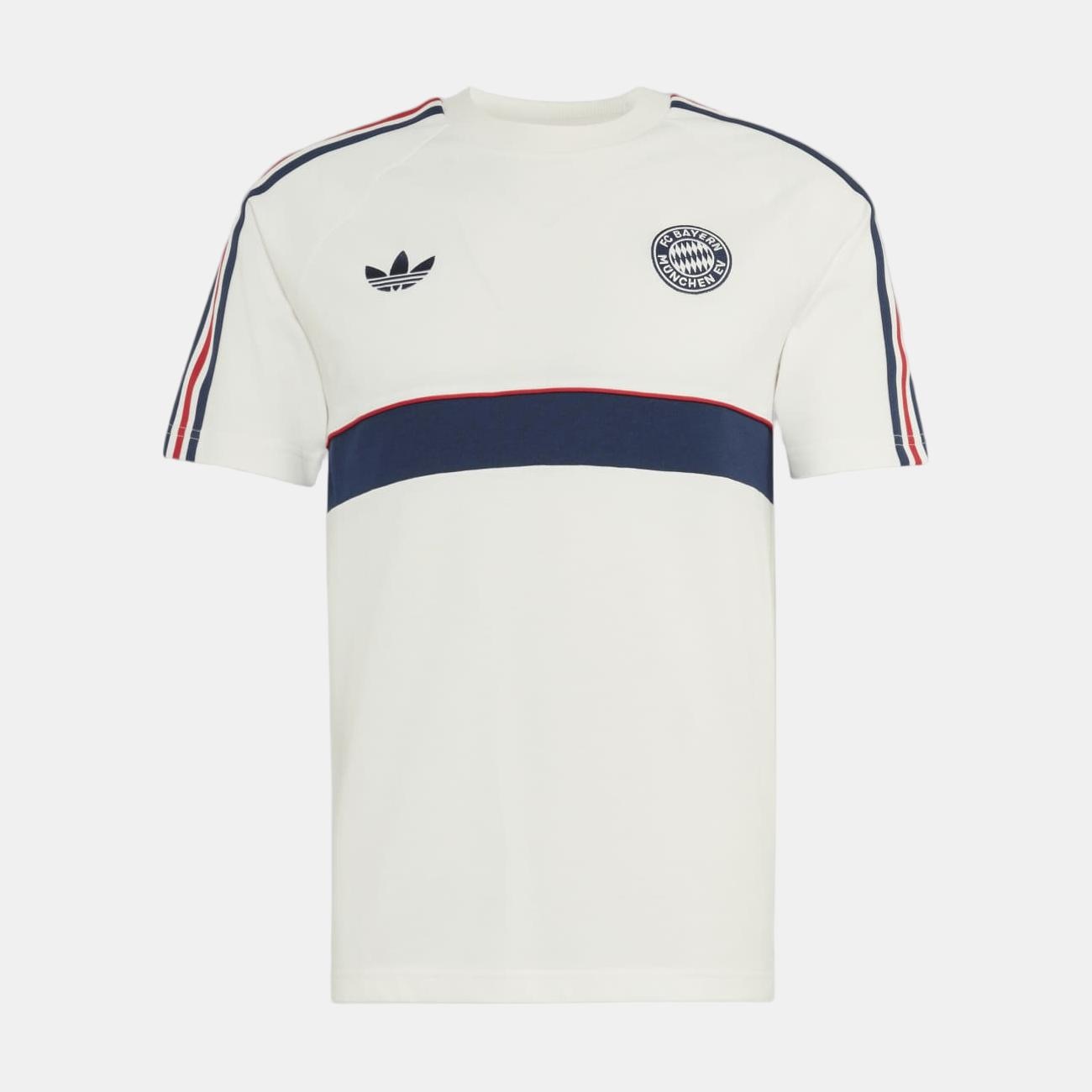 T-Shirt de Homem Originals Bayern Munich 2026-2027 Adidas Branco-2
