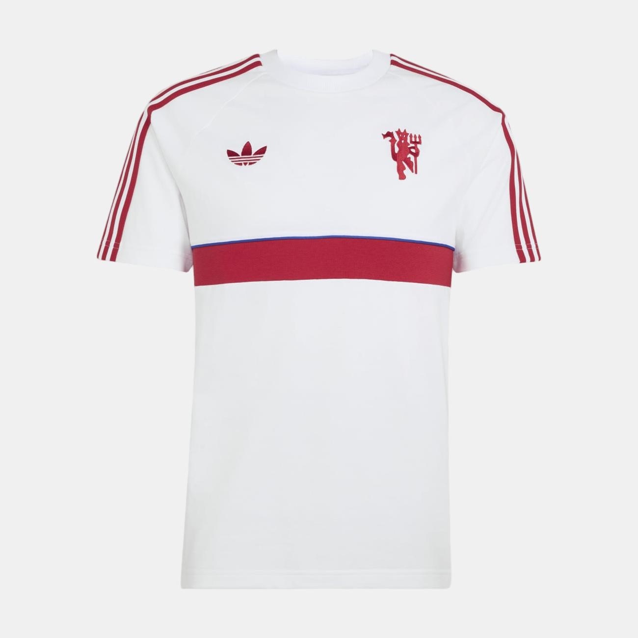 T-Shirt de Homem Originals Manchester United Fc 2026-2027 Adidas Branco-7