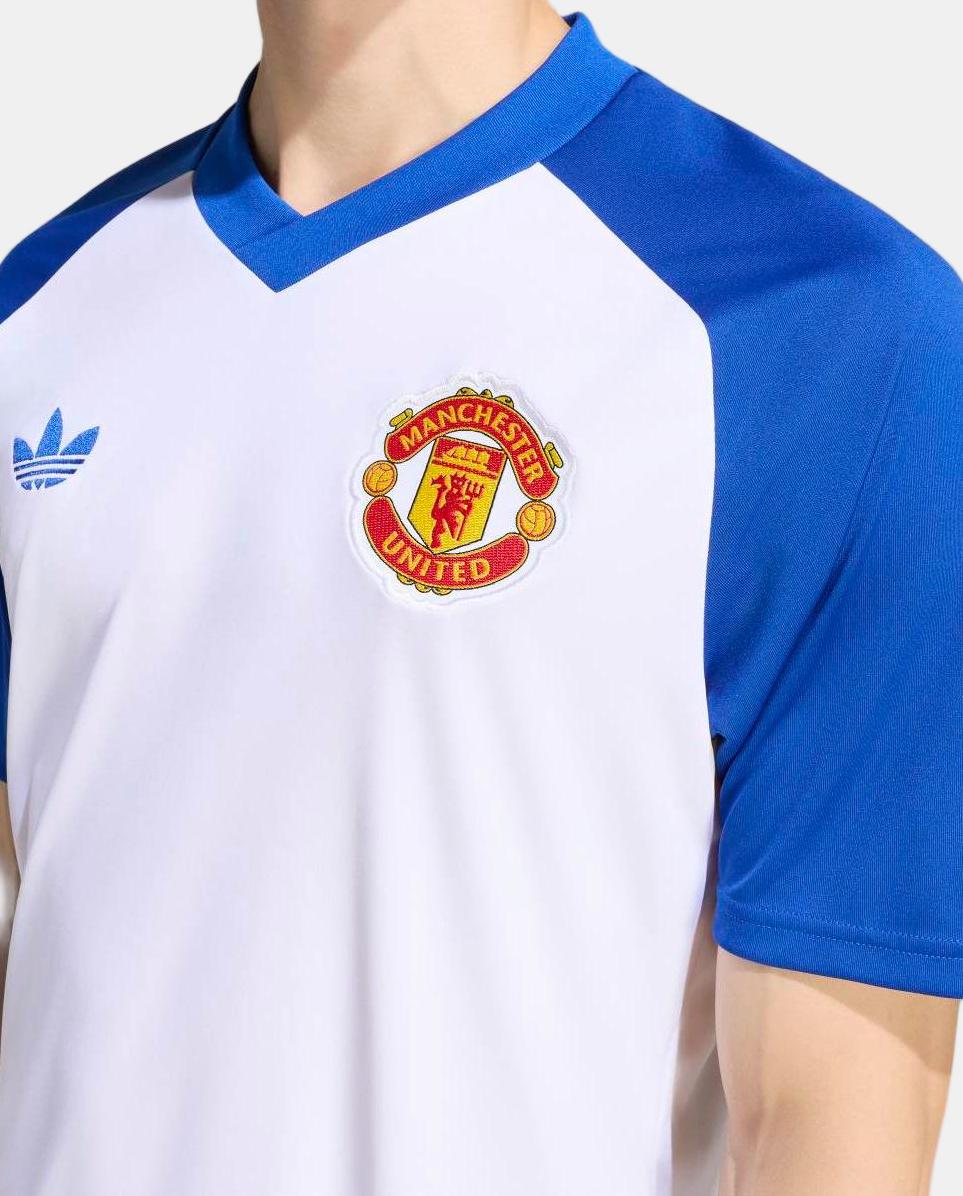 T-Shirt de Homem Prematch Manchester United Fc 2026-2027 Adidas Branco-5