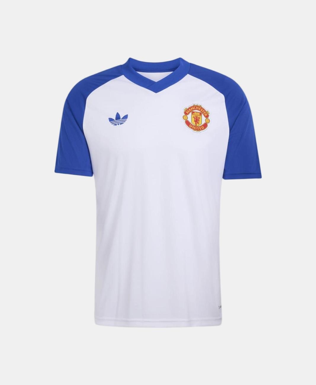 T-Shirt de Homem Prematch Manchester United Fc 2026-2027 Adidas Branco-7