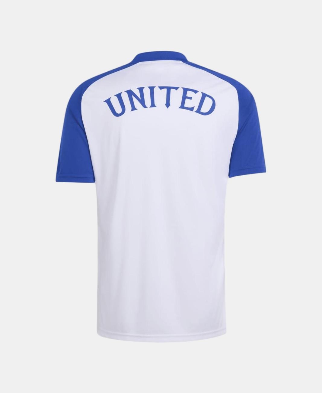 T-Shirt de Homem Prematch Manchester United Fc 2026-2027 Adidas Branco-8