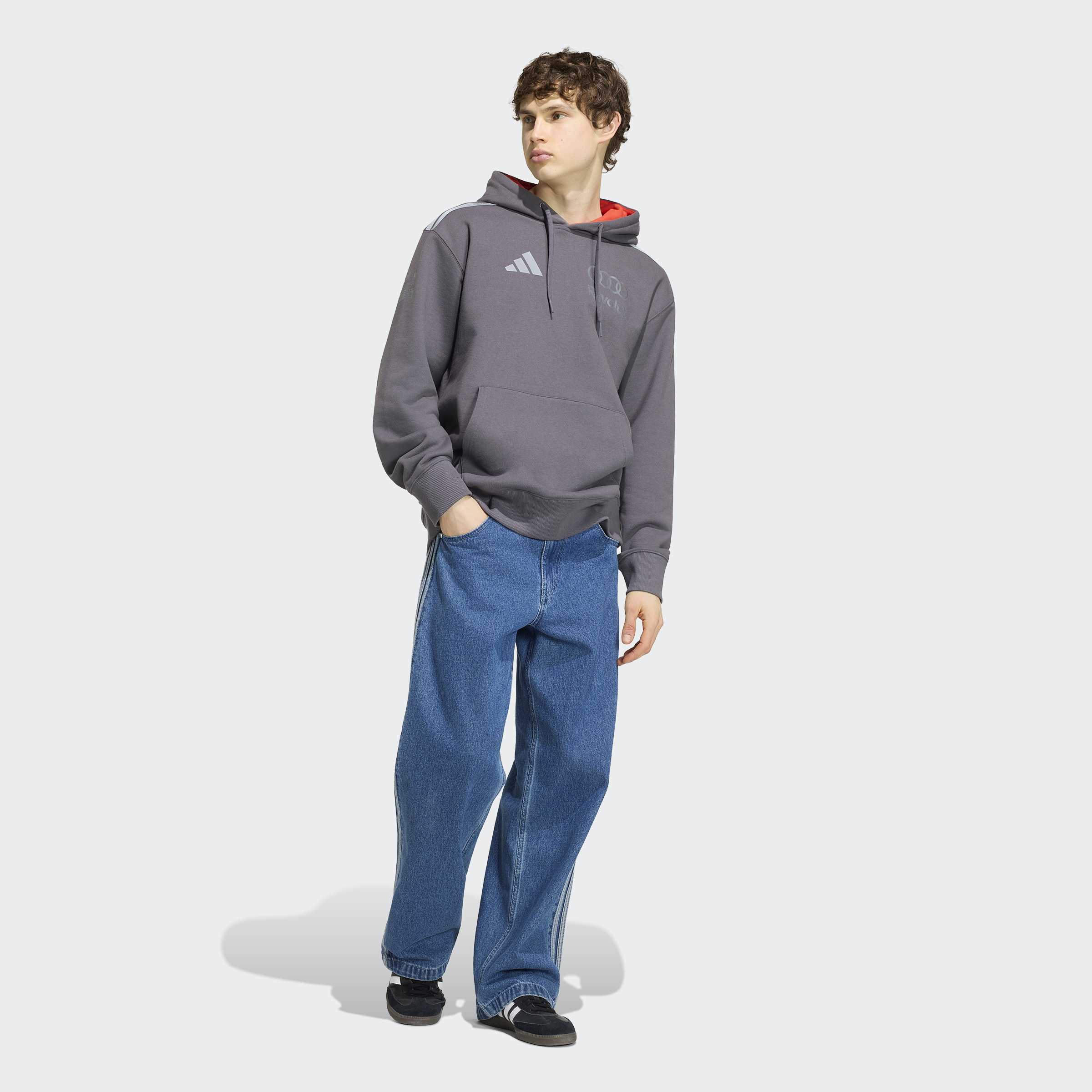 Sweatshirt de Homem Audi F1 2026 Cinzento-3