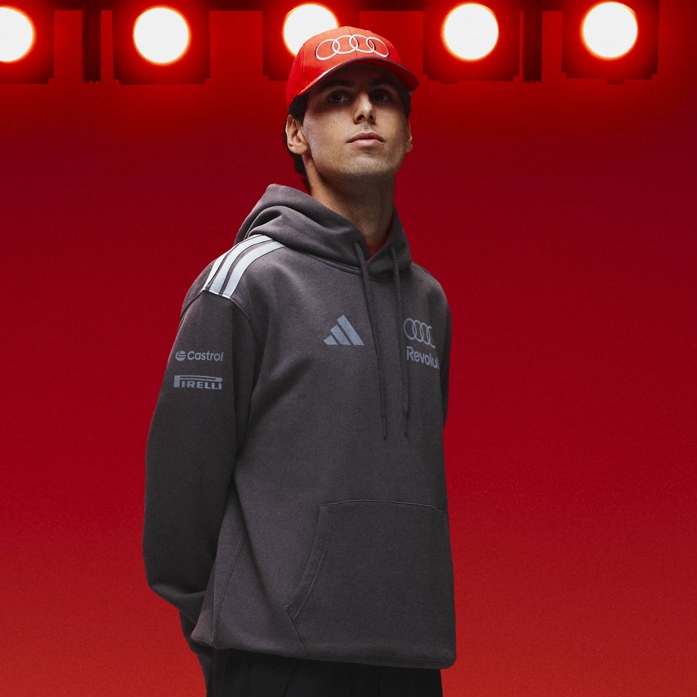 Sweatshirt de Homem Audi F1 2026 Cinzento-7