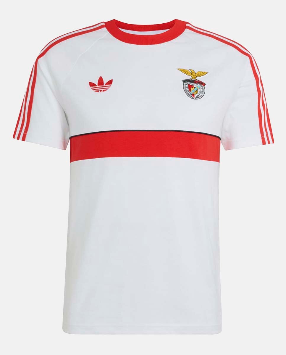 T-Shirt de Homem Originals Sl Benfica 2026-2027 Adidas Branco-3