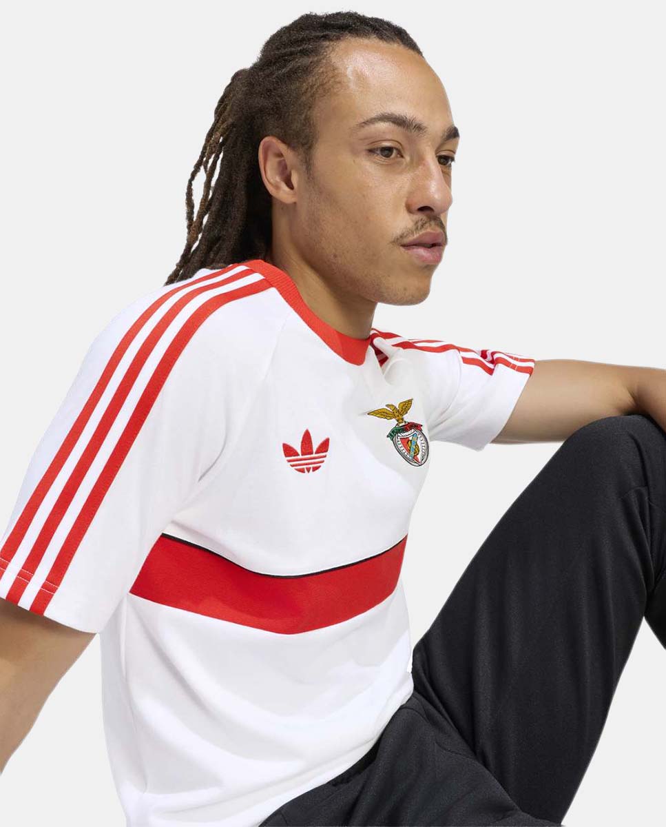 T-Shirt de Homem Originals Sl Benfica 2026-2027 Adidas Branco-5