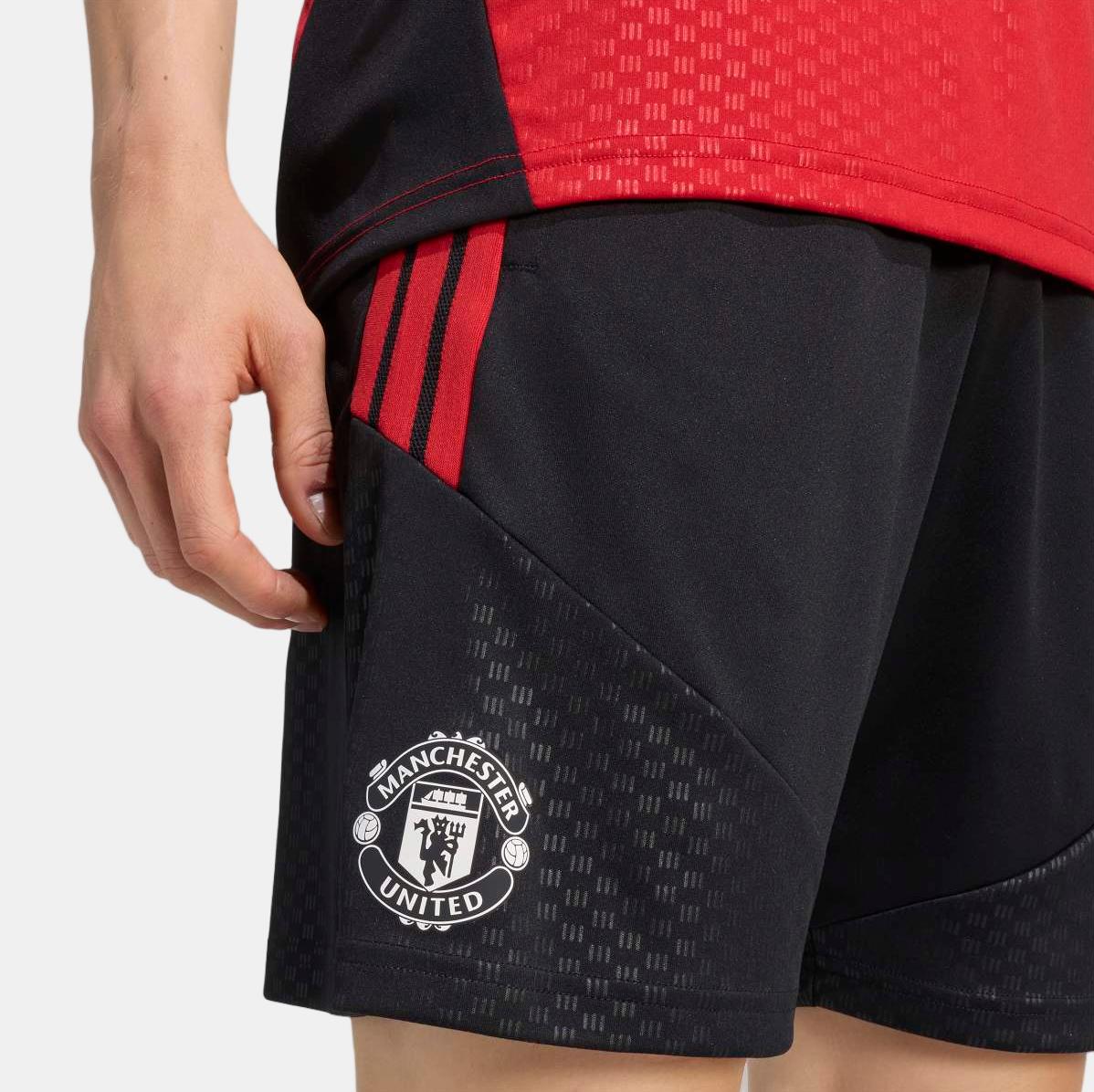 Pantalón corto de hombre Training Manchester United FC 2026-2027 adidas - Negro Negro-4