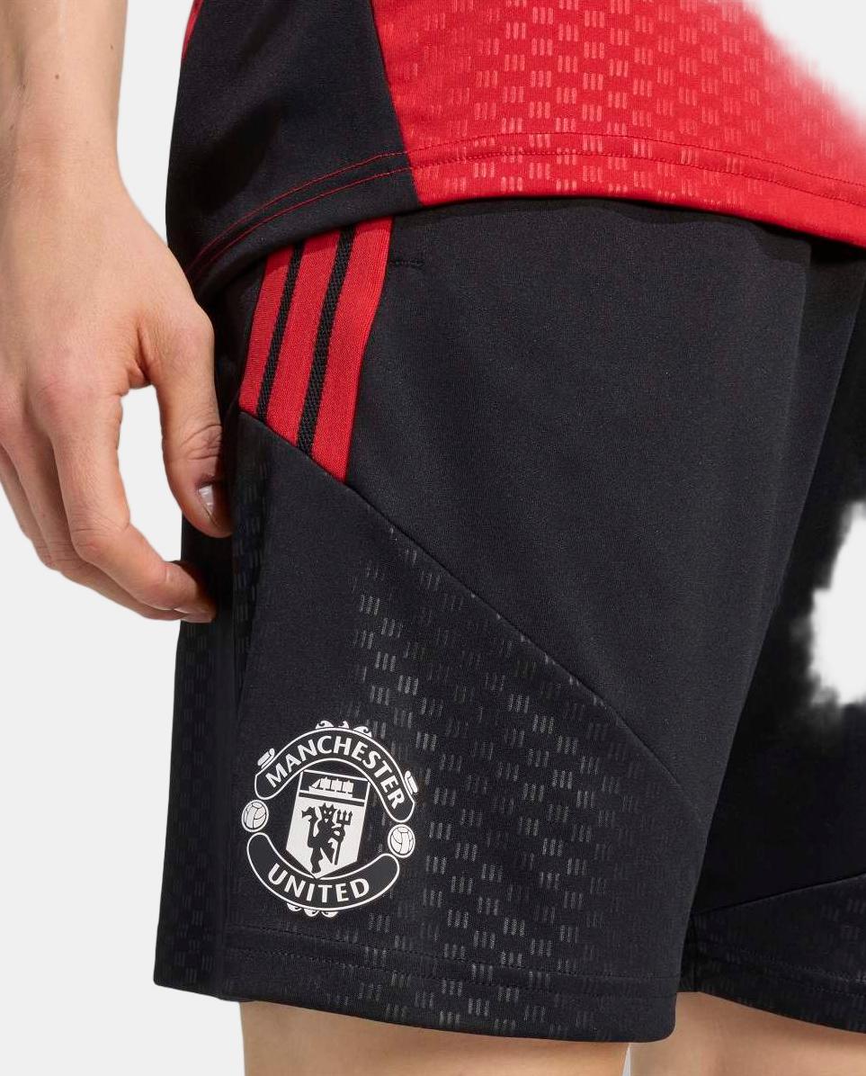 Pantalón corto de hombre Training Manchester United FC 2026-2027 adidas - Negro Negro-5
