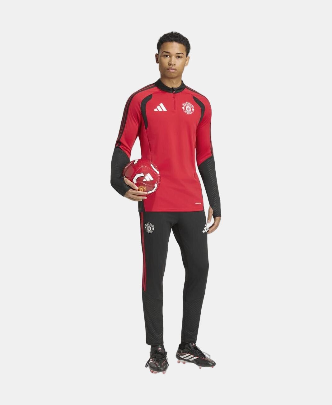 Sudadera de hombre Training Manchester United FC 2026-2027 adidas - Rojo Rojo-3