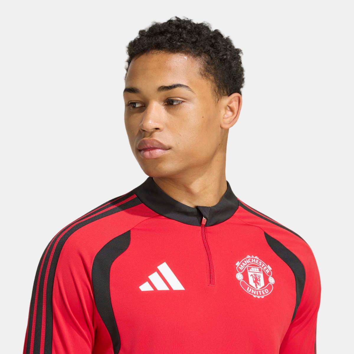 Sudadera de hombre Training Manchester United FC 2026-2027 adidas - Rojo Rojo-4