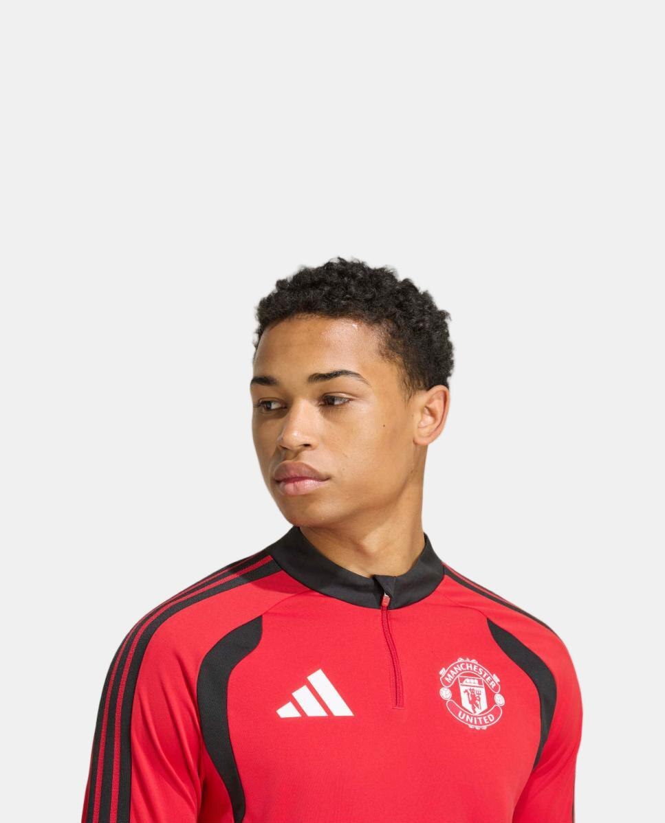 Sudadera de hombre Training Manchester United FC 2026-2027 adidas - Rojo Rojo-5