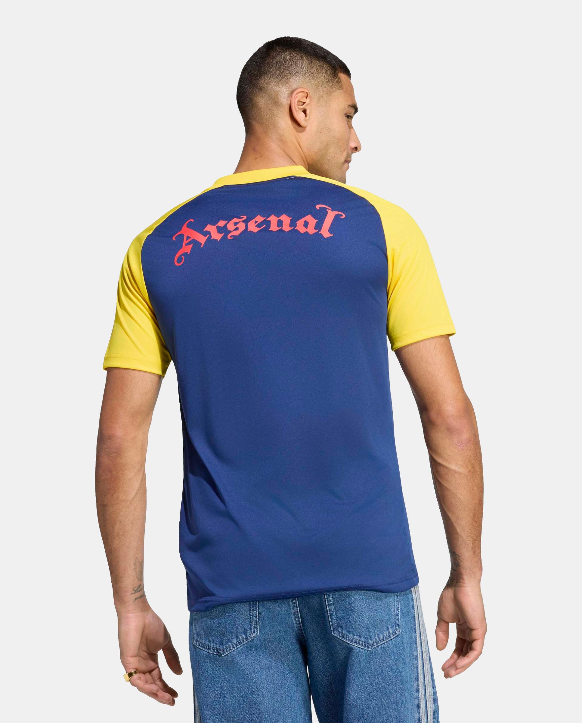 T-Shirt de Homem Prematch Arsenal Fc 2026-2027 Adidas Azul-2