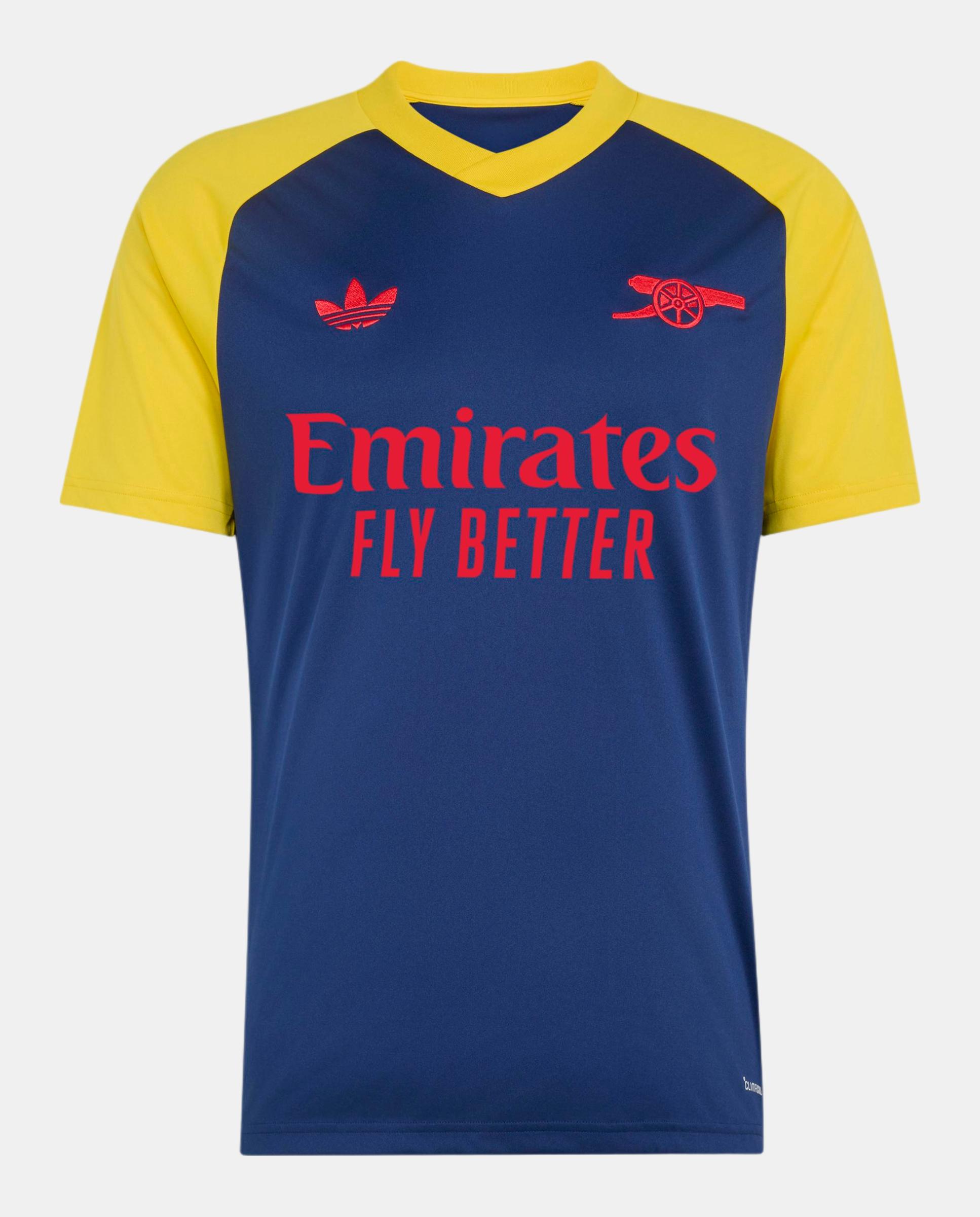 T-Shirt de Homem Prematch Arsenal Fc 2026-2027 Adidas Azul-3