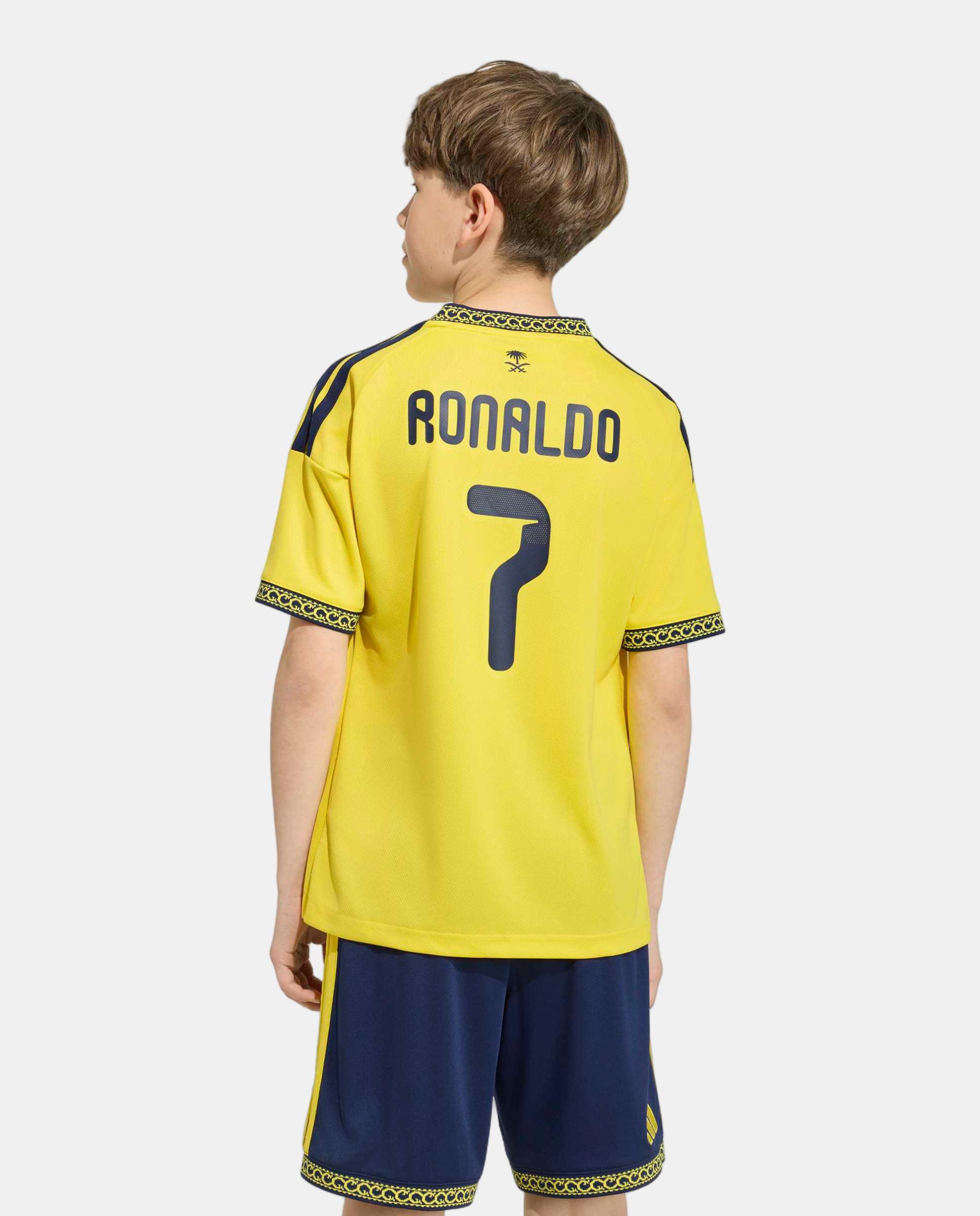 T-shirt de Criança 1.º Equipamento Al Nassr 2026-2027 Amarelo / Azul-2