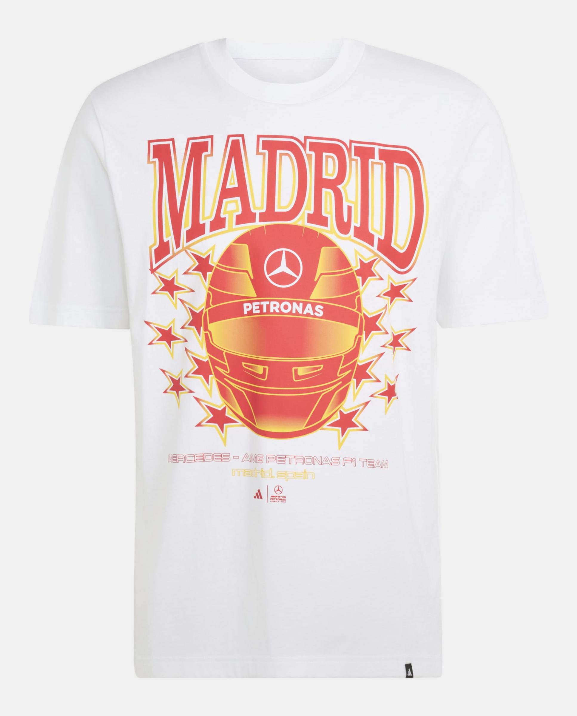 T-shirt de Homem Mercedes - AMG Petronas Formula1 Team Madrid Branco-6