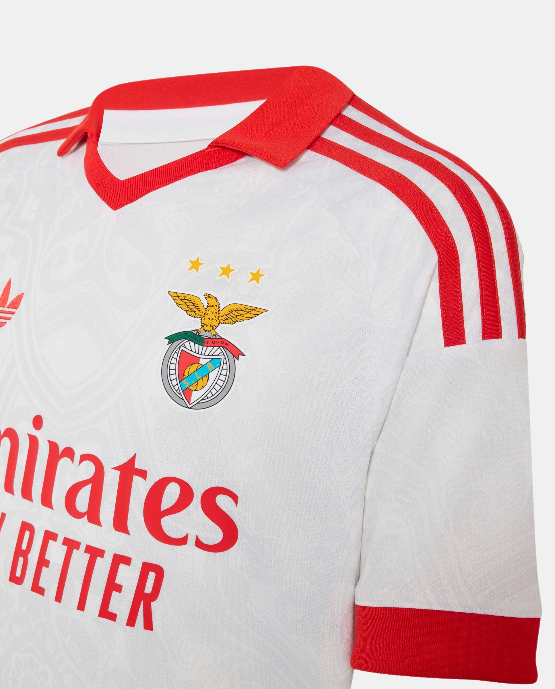 T-shirt de Menino 2.º Equipamento SL Benfica 2026/2027 Branco-3