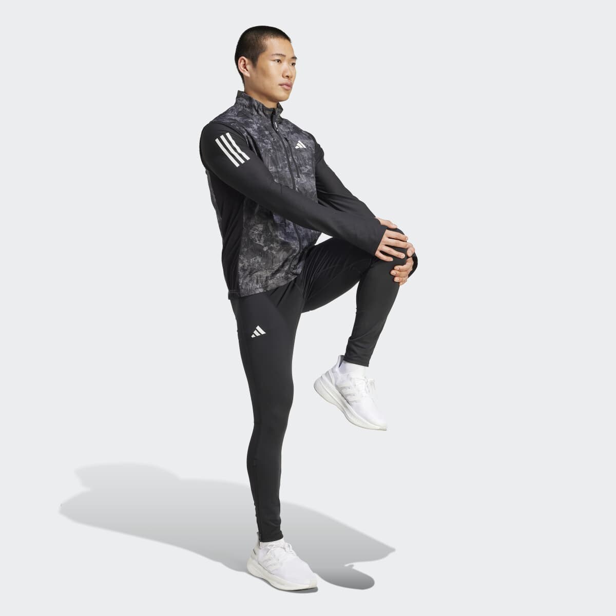 Colete Corta-Vento de Homem Own The Run Spray Dye Cinzento-3