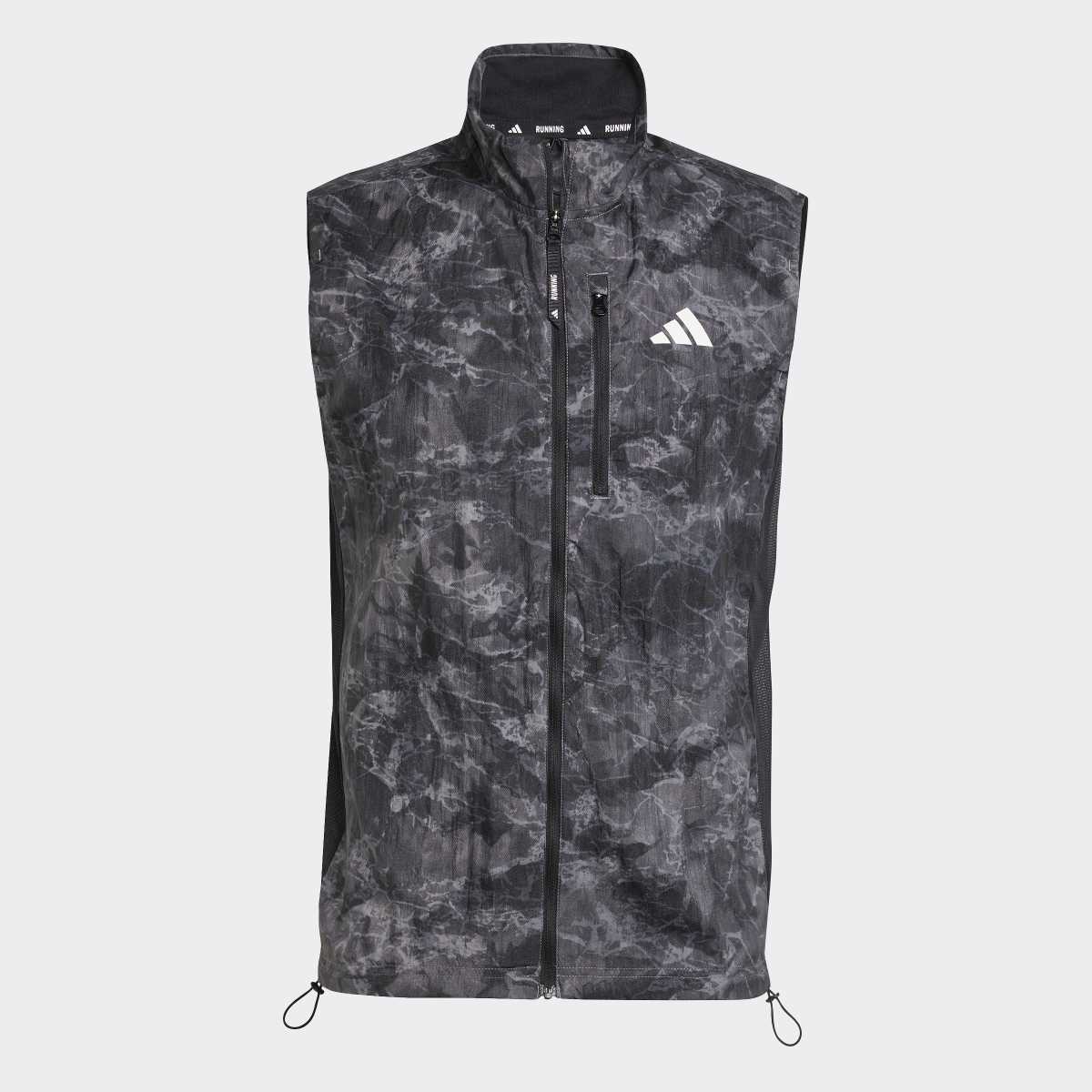 Colete Corta-Vento de Homem Own The Run Spray Dye Cinzento-6