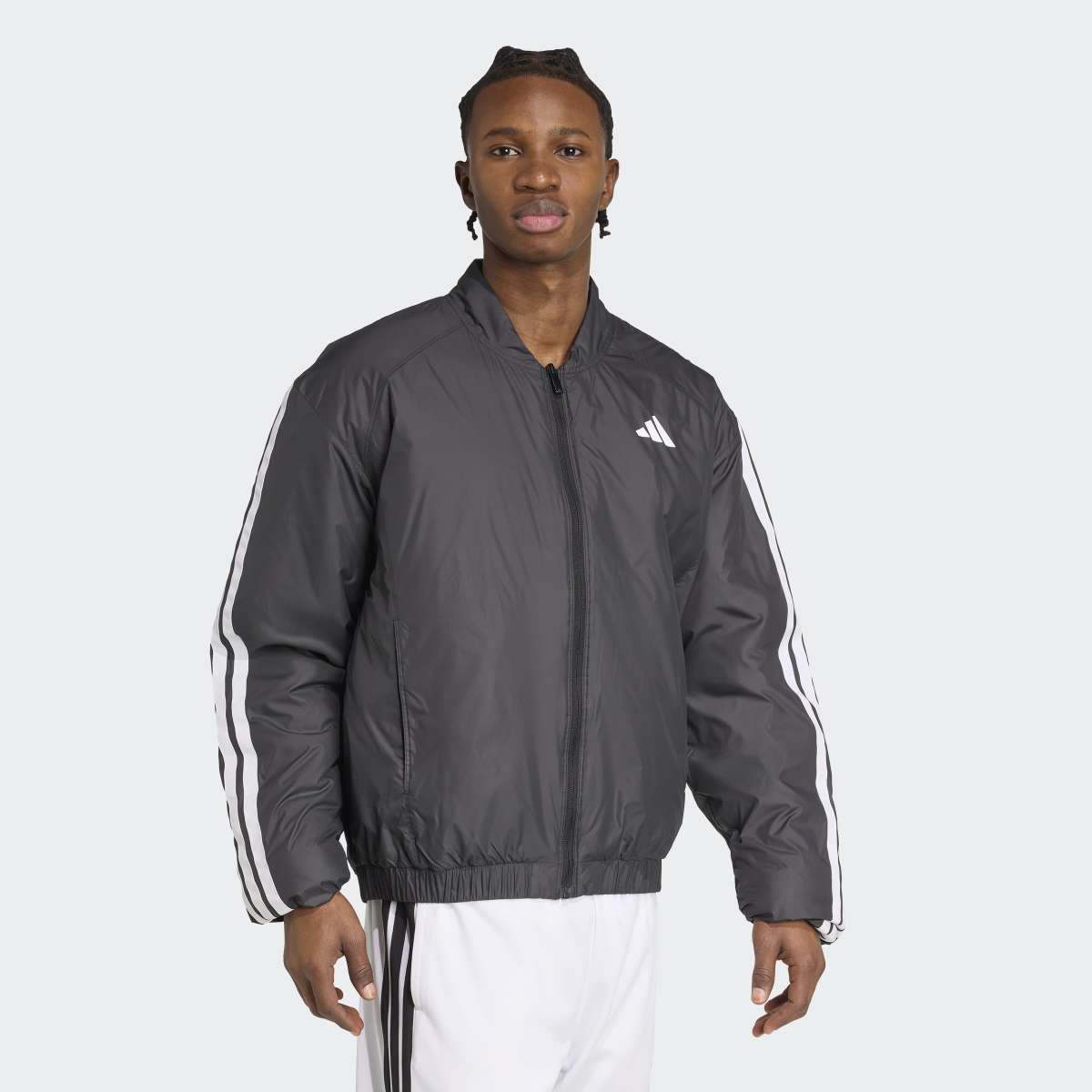 Casaco Tipo Blusão Bomber de Homem Essentials Climawarm 3 Faixas Preto-3