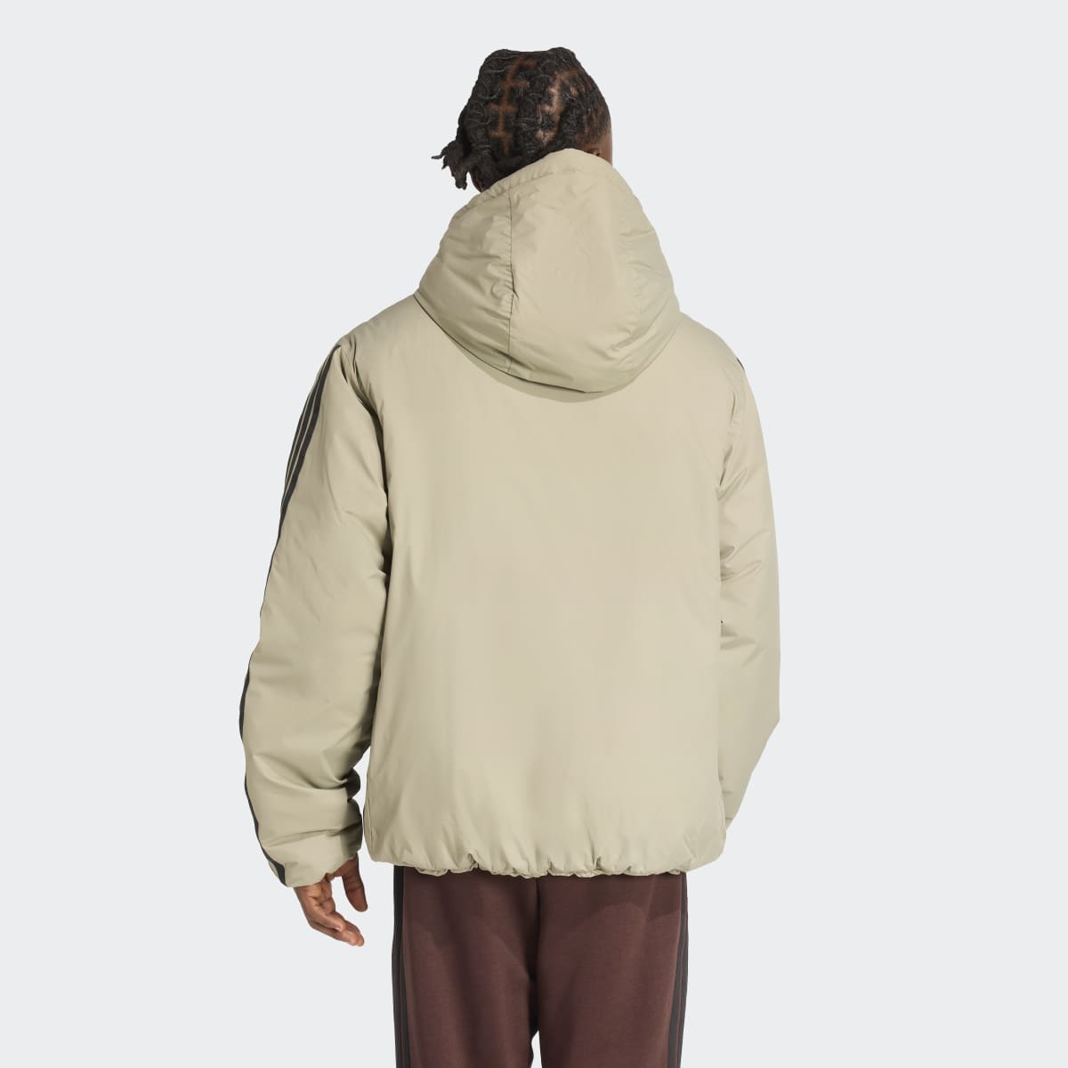 Casaco de Homem Essentials Climawarm Insulated com 3 Faixas Verde-2