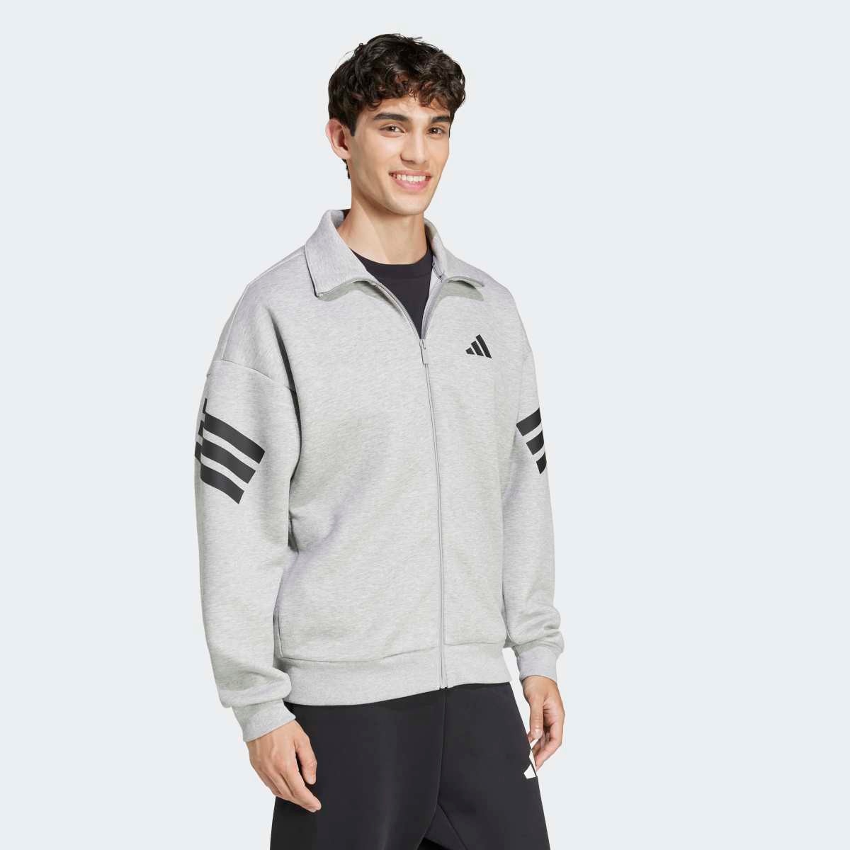 Sweatshirt de Homem Future Icons Woven 3 Faixas Cinzento-3