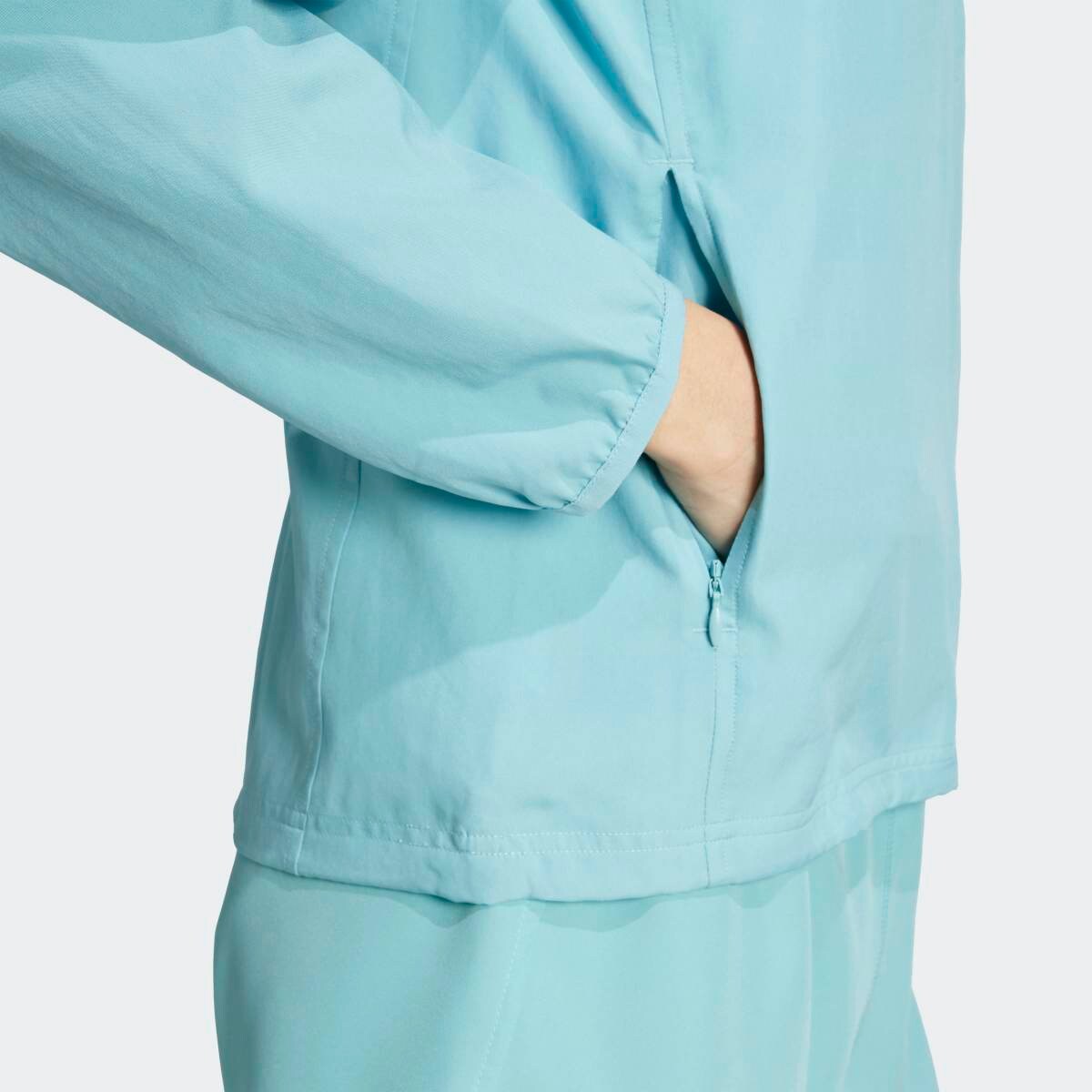 Casaco Corta-Vento de Mulher Run It Turquesa-5
