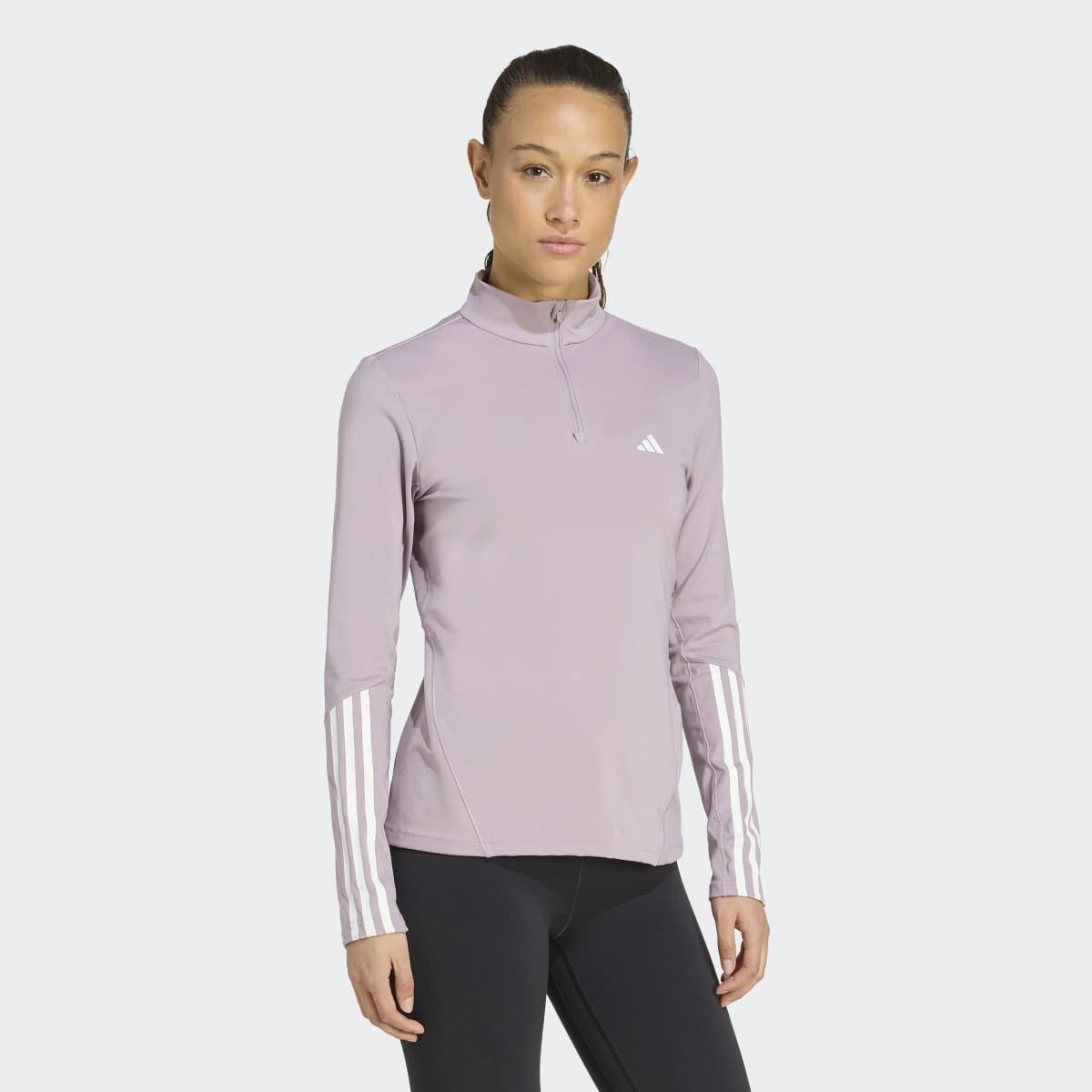 Sweatshirt de Mulher Hyperglam Training Quarter-Zip Violeta-1