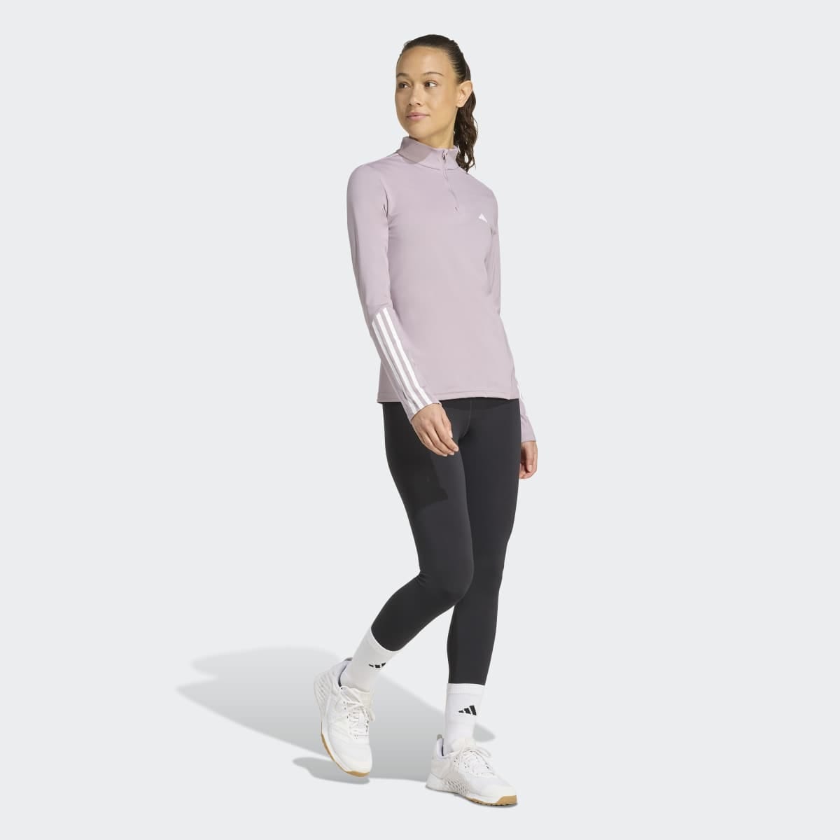 Sweatshirt de Mulher Hyperglam Training Quarter-Zip Violeta-3