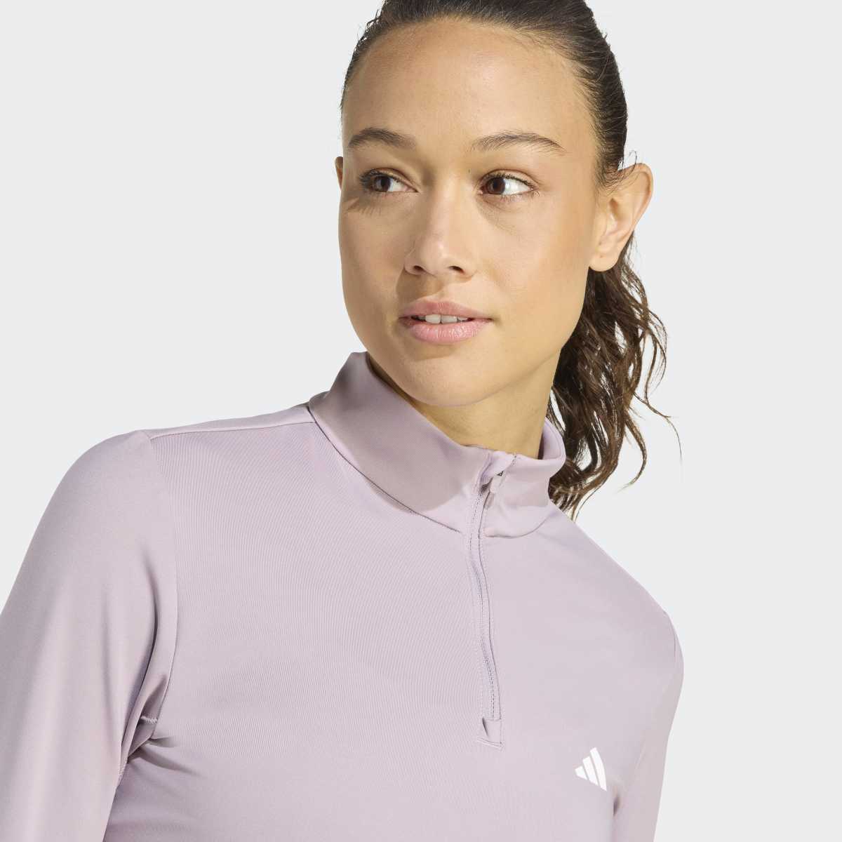 Sweatshirt de Mulher Hyperglam Training Quarter-Zip Violeta-4